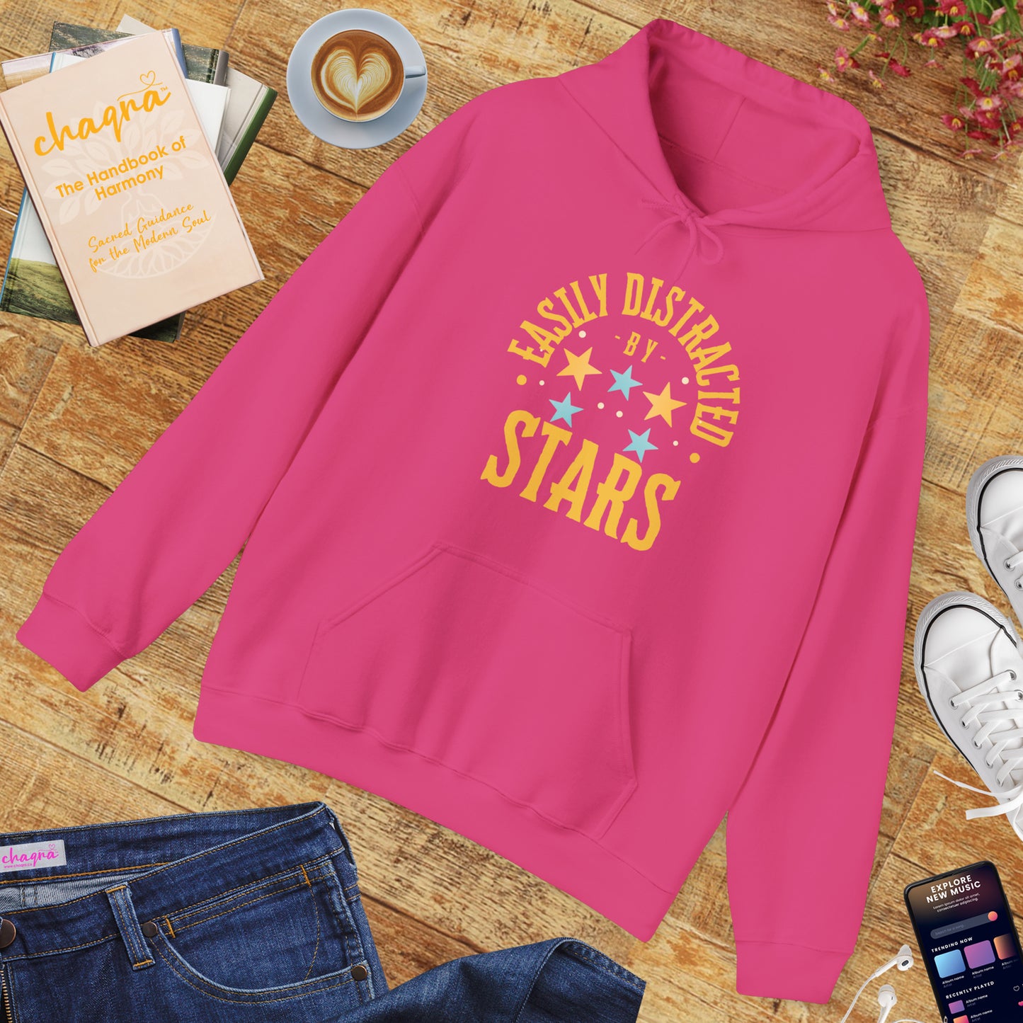 🌠“Easily Distracted by Stars” Cosmic Daydreamer Hoodie✨🌌
