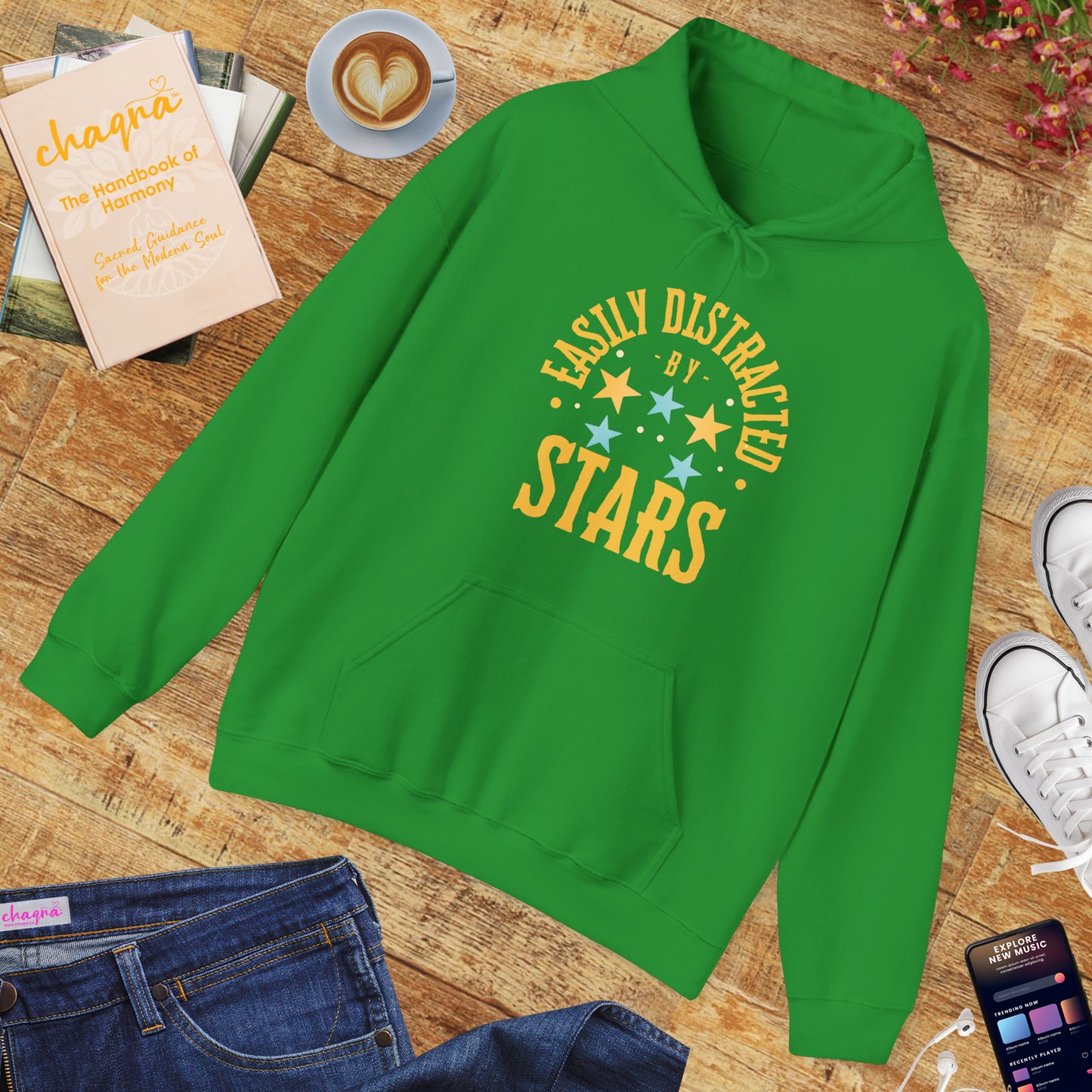 🌠“Easily Distracted by Stars” Cosmic Daydreamer Hoodie✨🌌