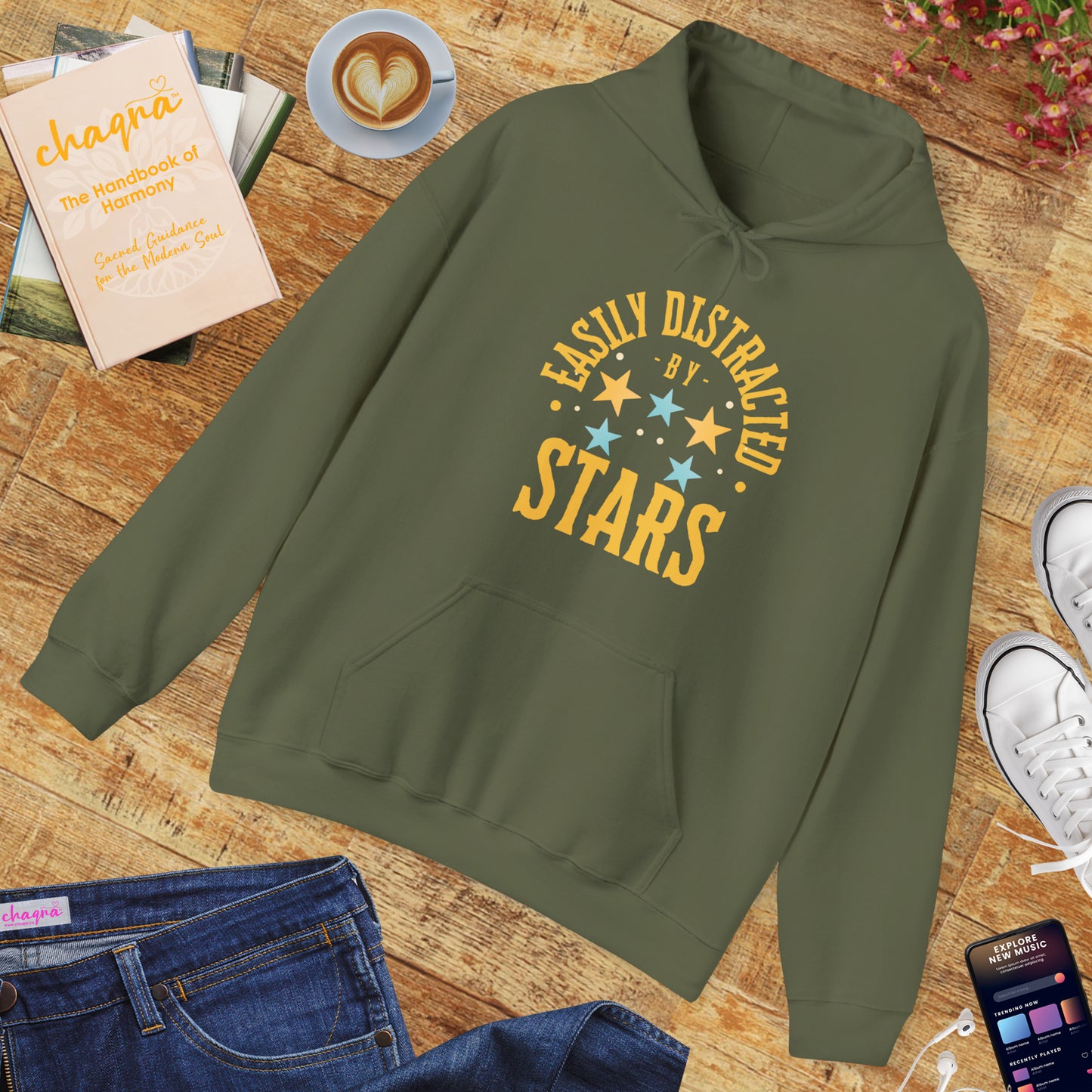 🌠“Easily Distracted by Stars” Cosmic Daydreamer Hoodie✨🌌