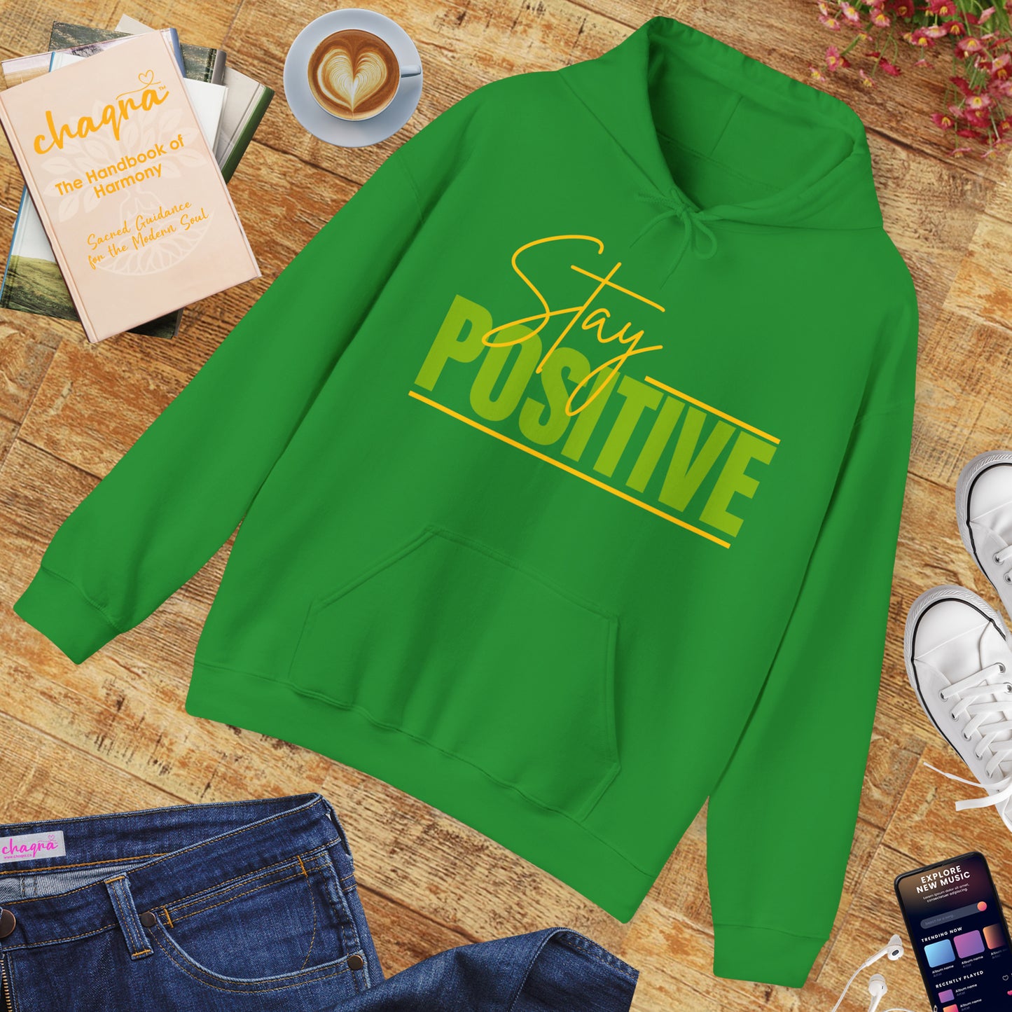 🌞STAY POSITIVE Hoodie — Radiate Light, Wear Your Energy ✨🔥