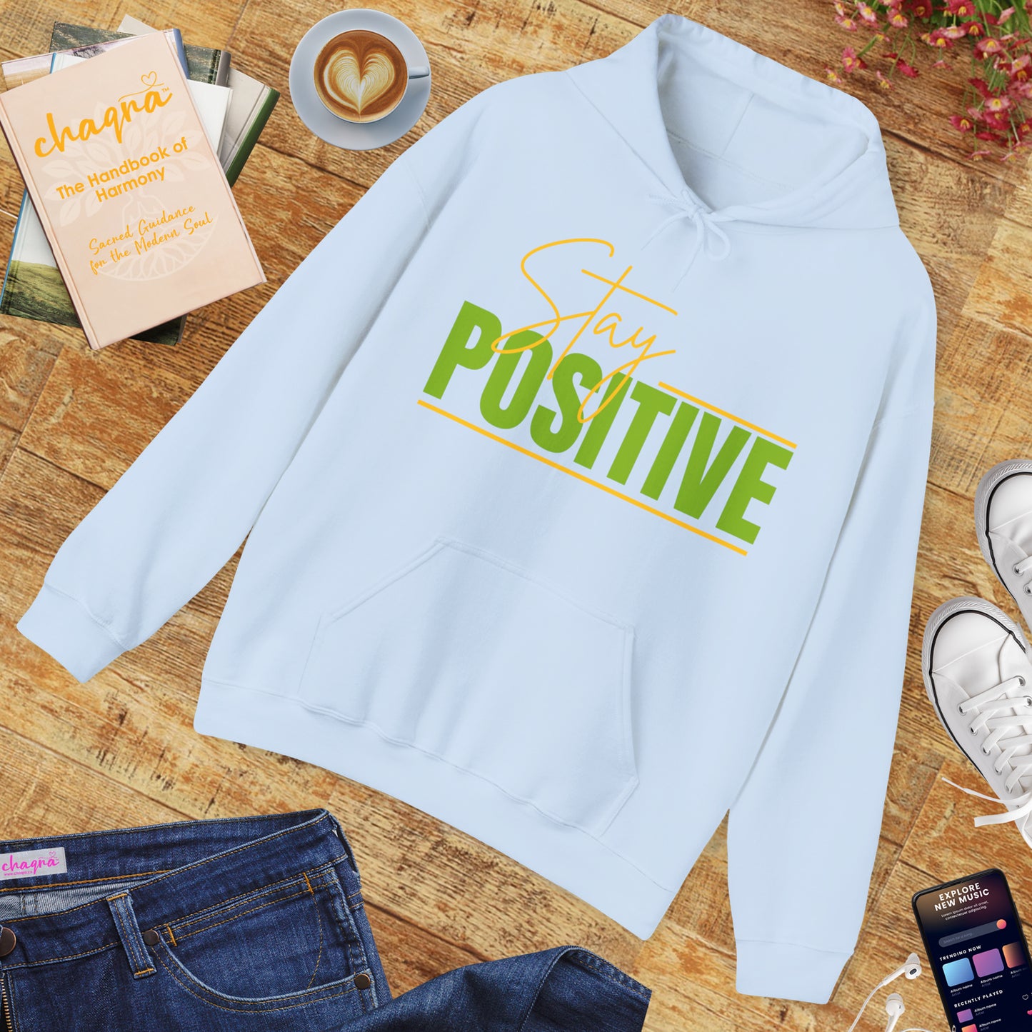 🌞STAY POSITIVE Hoodie — Radiate Light, Wear Your Energy ✨🔥