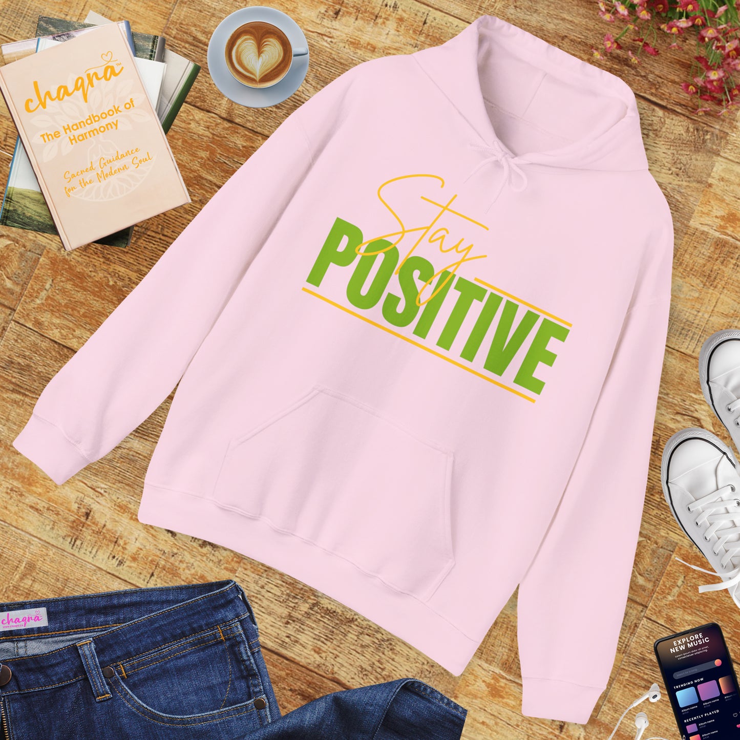 🌞STAY POSITIVE Hoodie — Radiate Light, Wear Your Energy ✨🔥