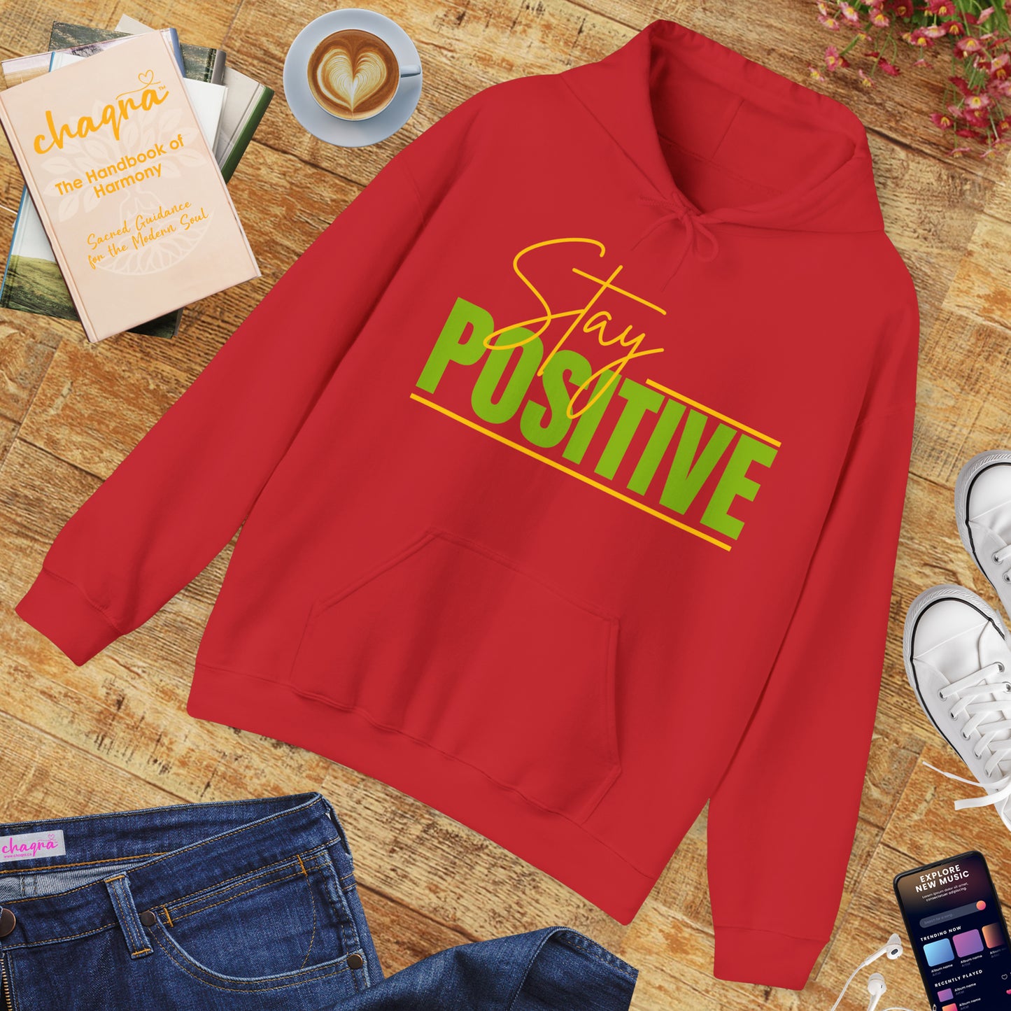 🌞STAY POSITIVE Hoodie — Radiate Light, Wear Your Energy ✨🔥