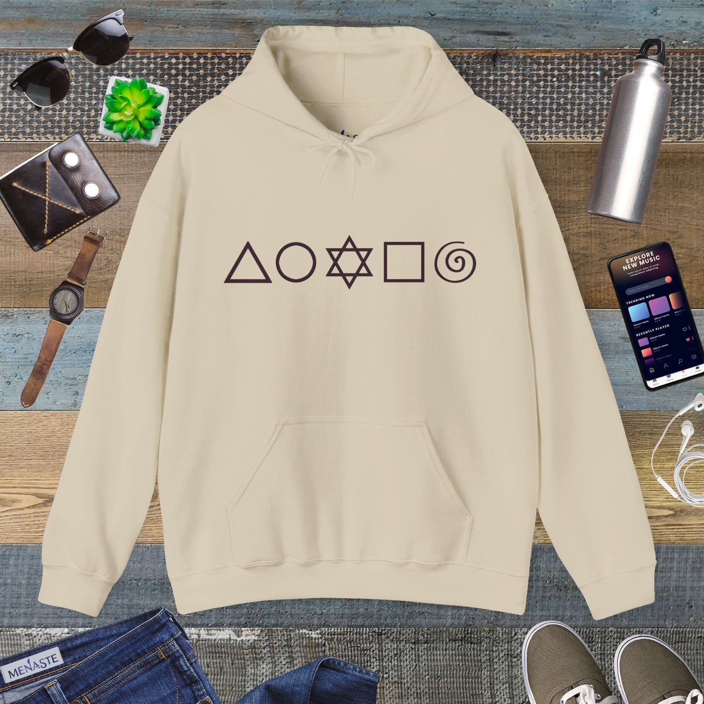 🜂🌑🜁 THE FIVE ELEMENTS — Menaste Signature Hoodie