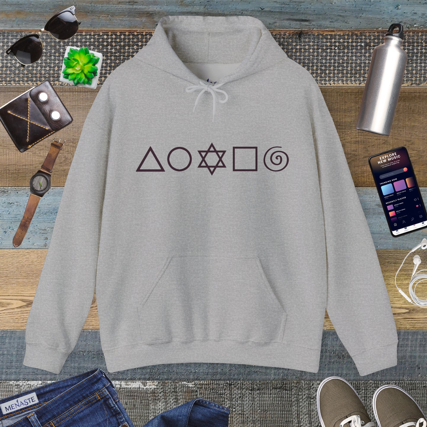 🜂🌑🜁 THE FIVE ELEMENTS — Menaste Signature Hoodie