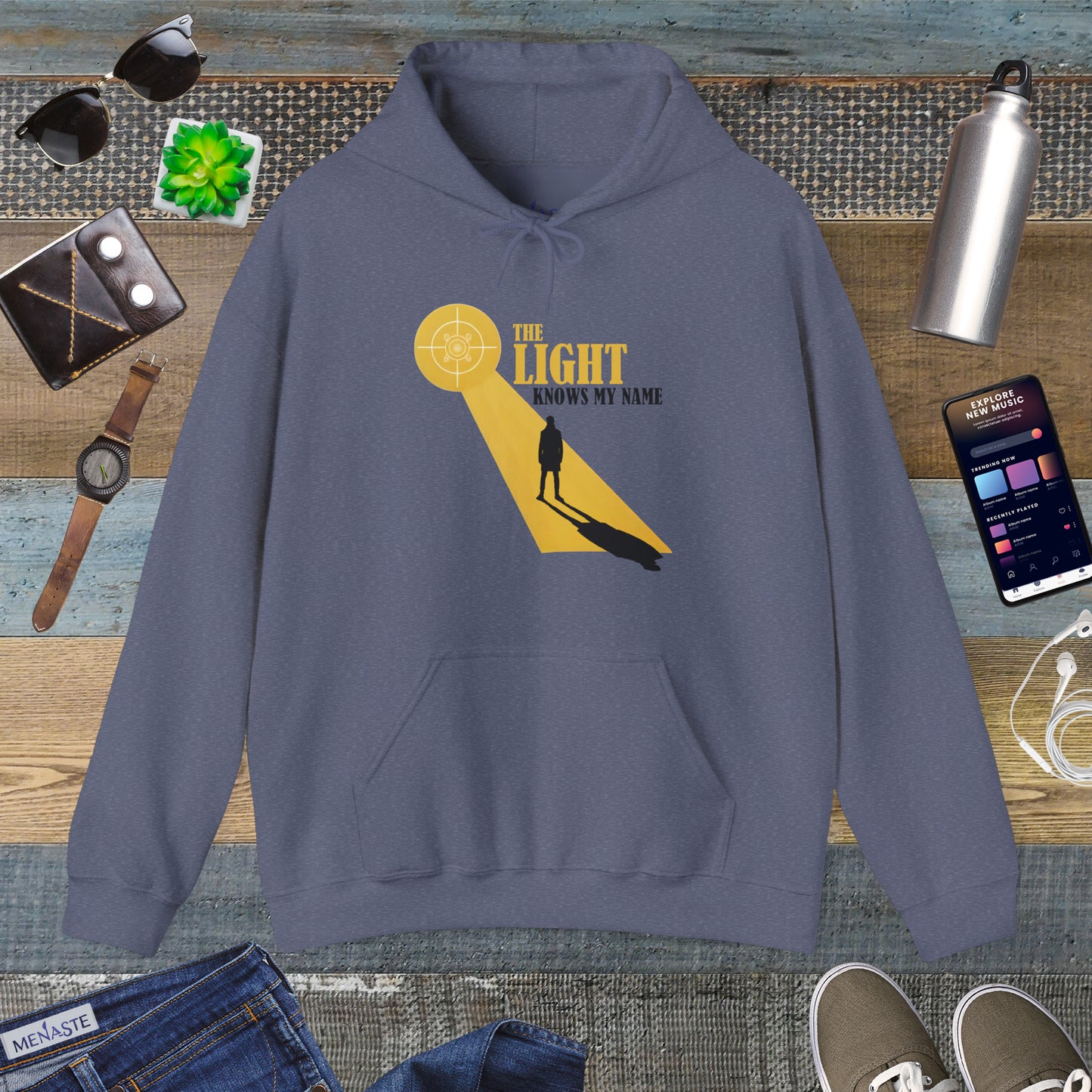 ☀️ THE LIGHT KNOWS MY NAME — Menaste™ Hoodie