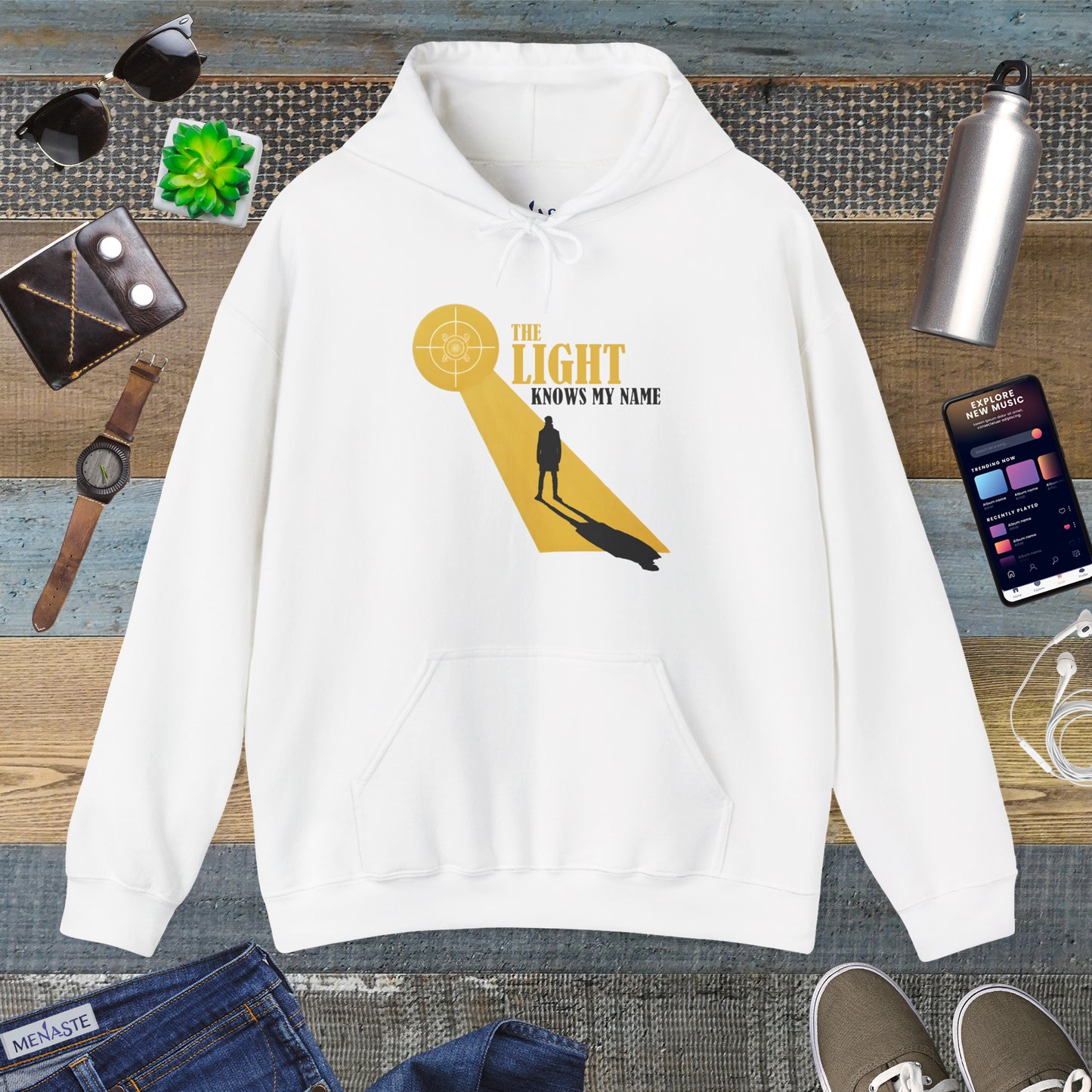 ☀️ THE LIGHT KNOWS MY NAME — Menaste™ Hoodie