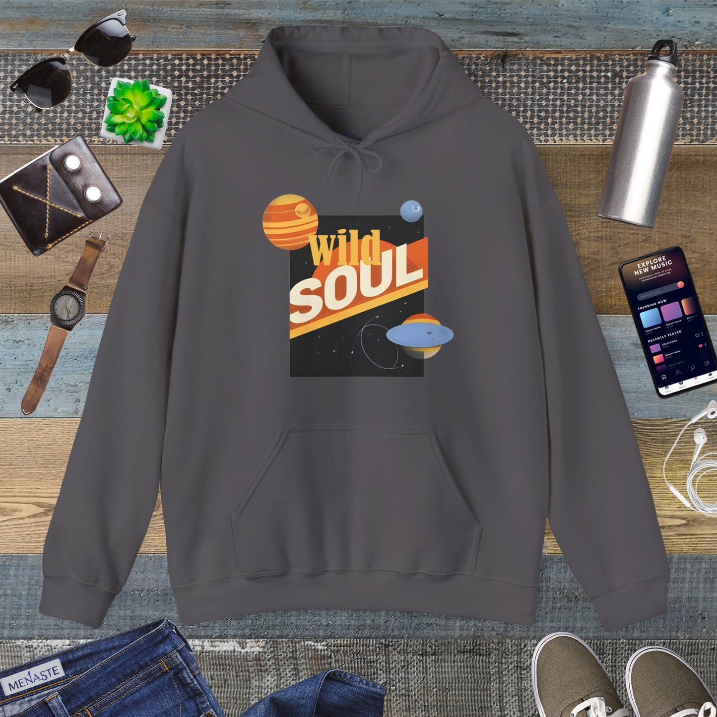 🌌 Menaste "WILD SOUL" — Cosmic Nomad Hoodie