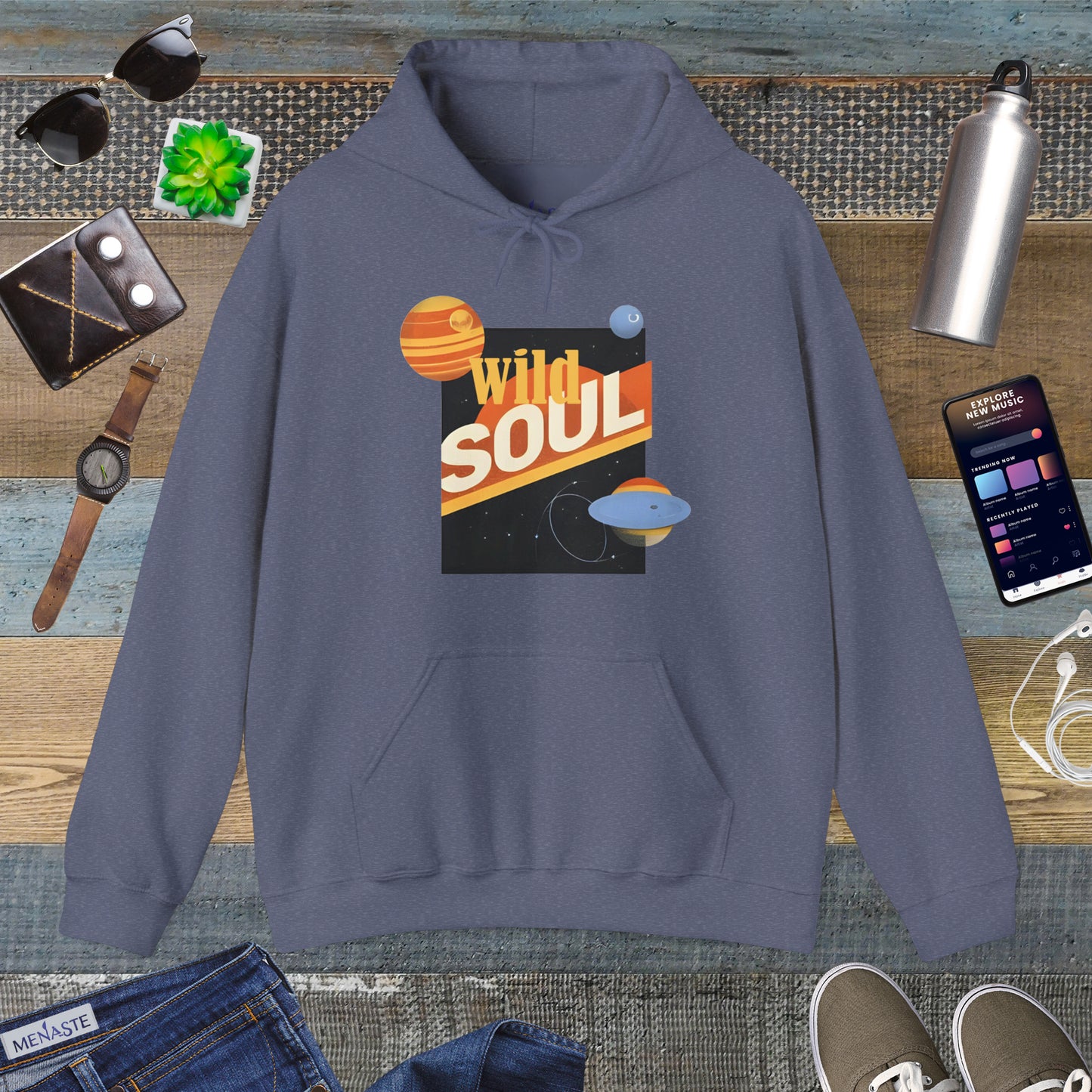 🌌 Menaste "WILD SOUL" — Cosmic Nomad Hoodie