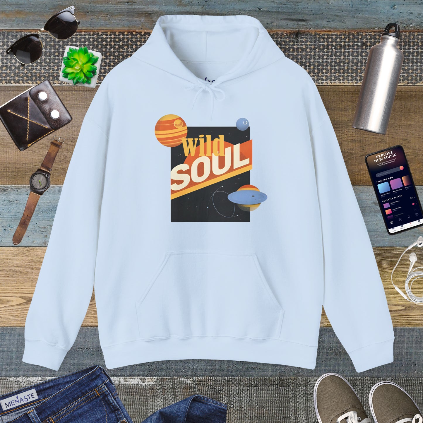 🌌 Menaste "WILD SOUL" — Cosmic Nomad Hoodie