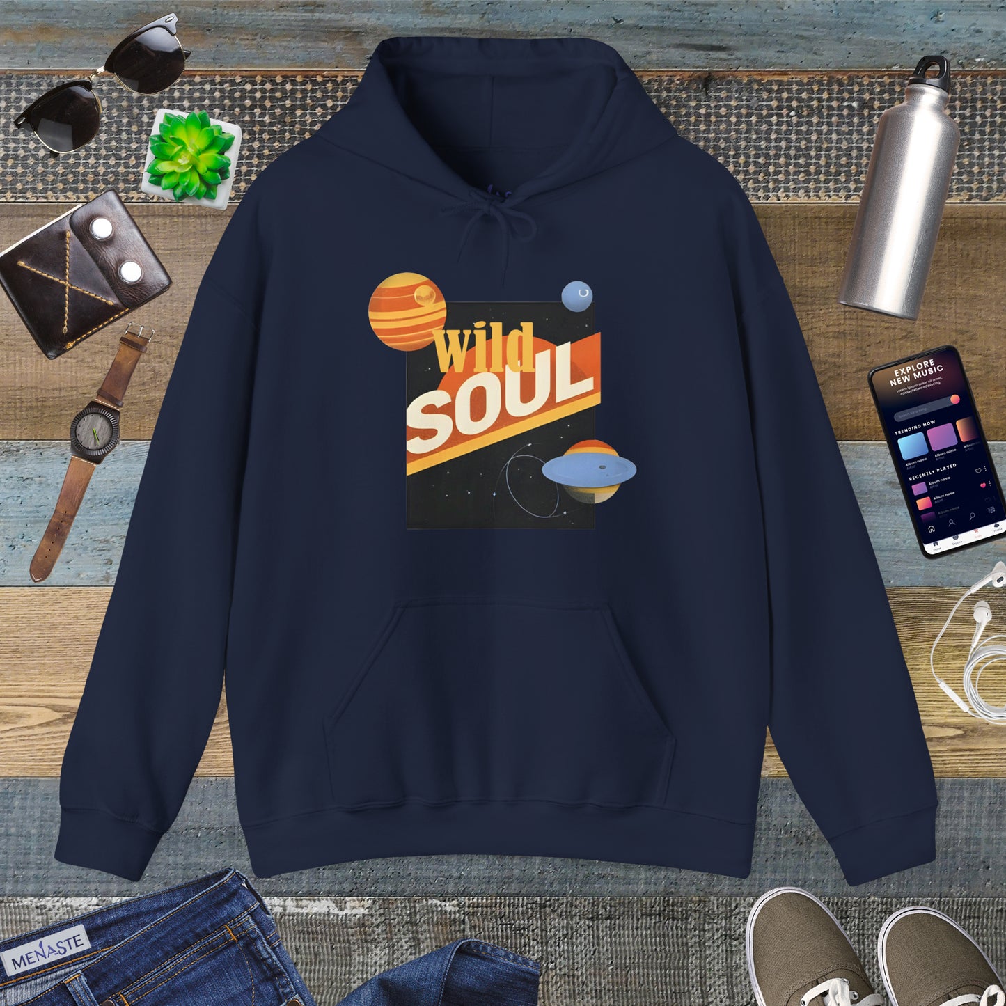 🌌 Menaste "WILD SOUL" — Cosmic Nomad Hoodie