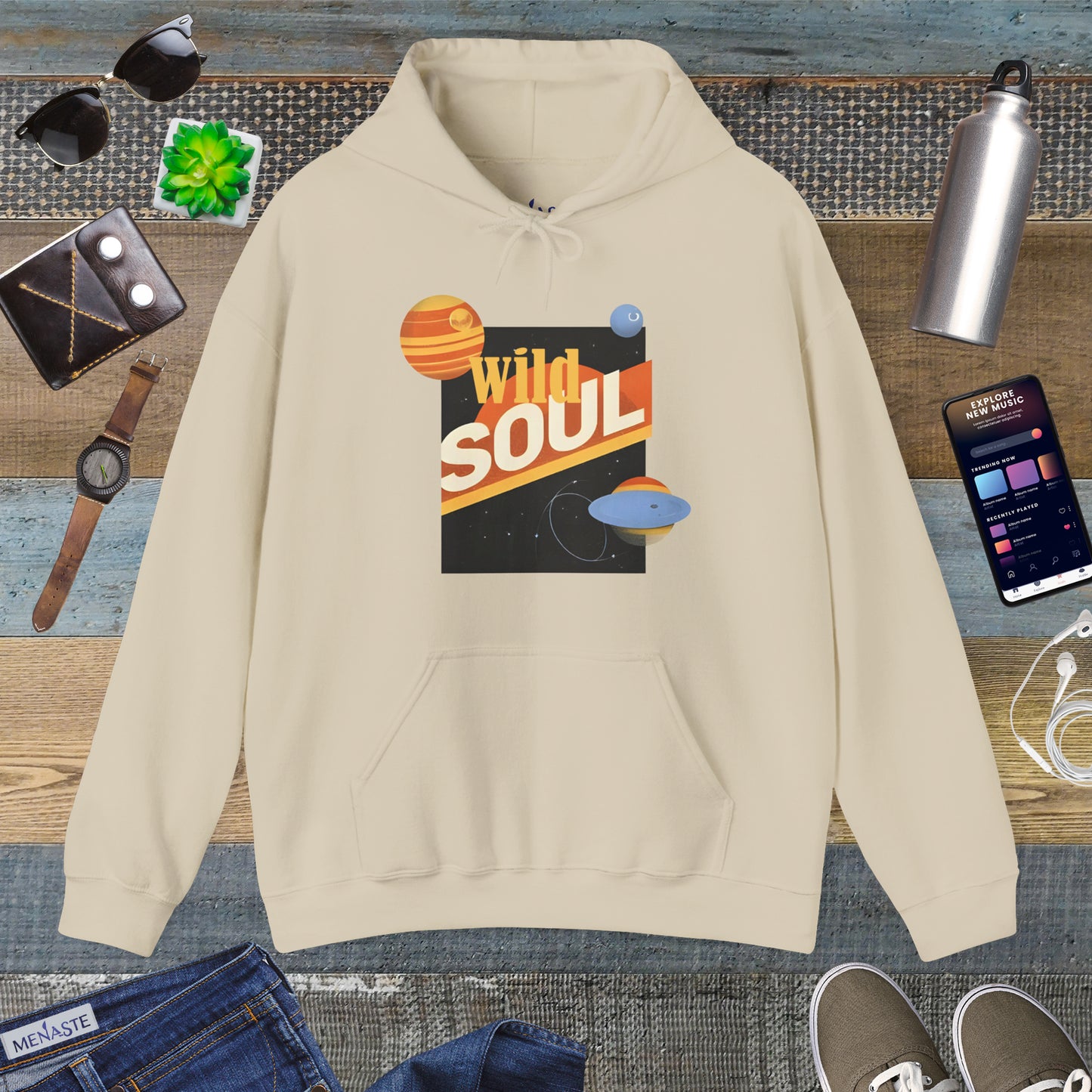 🌌 Menaste "WILD SOUL" — Cosmic Nomad Hoodie