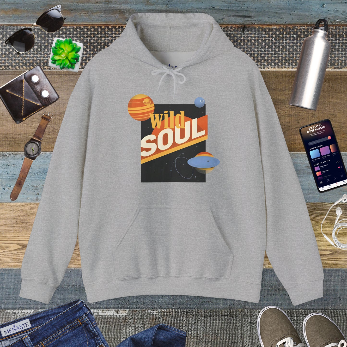 🌌 Menaste "WILD SOUL" — Cosmic Nomad Hoodie