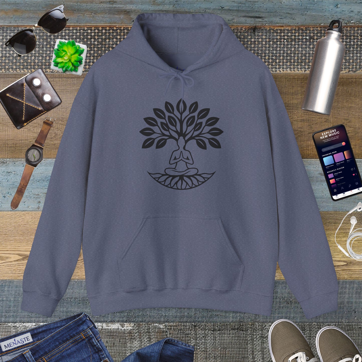 🌳 Menaste “Rooted Serenity” Hoodie