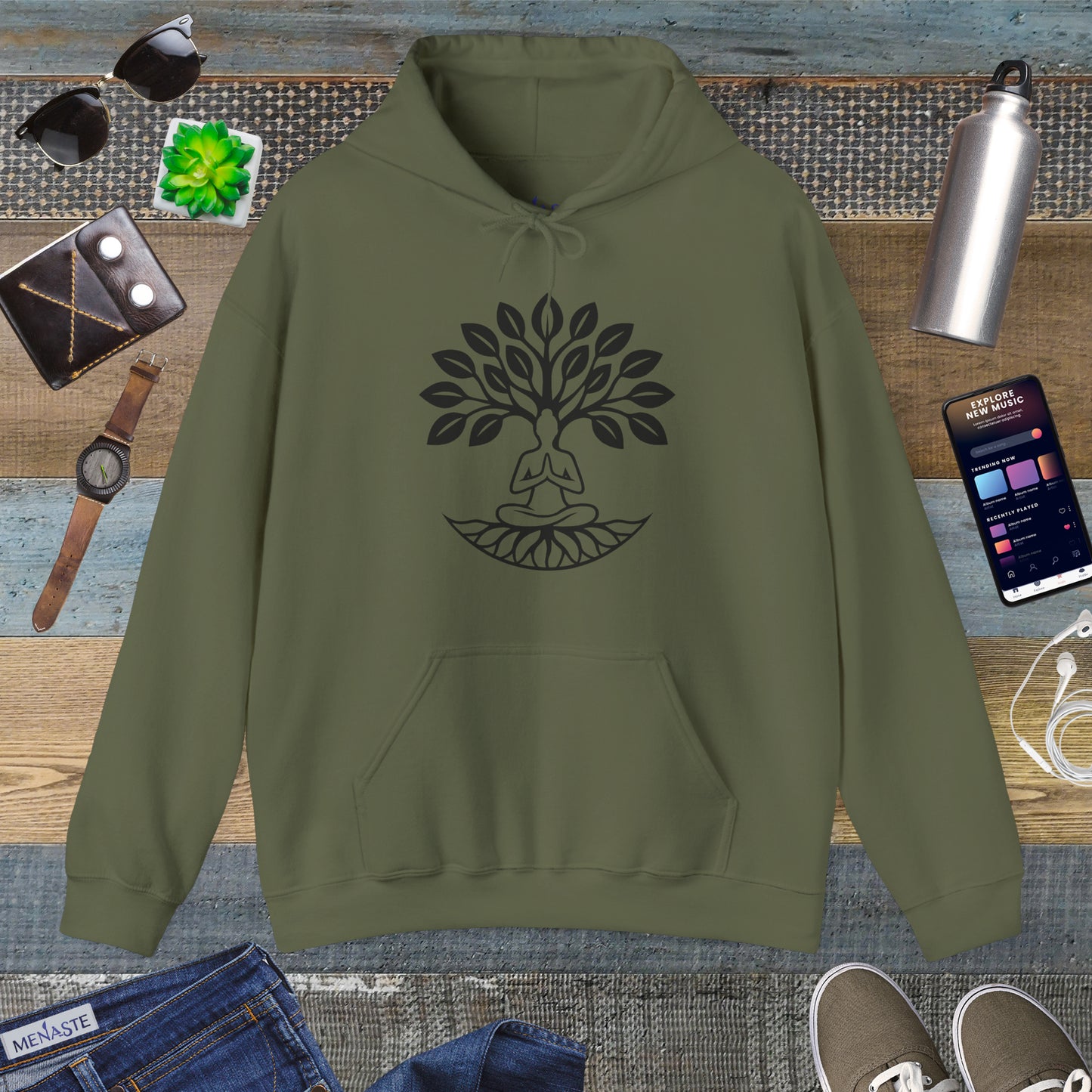 🌳 Menaste “Rooted Serenity” Hoodie