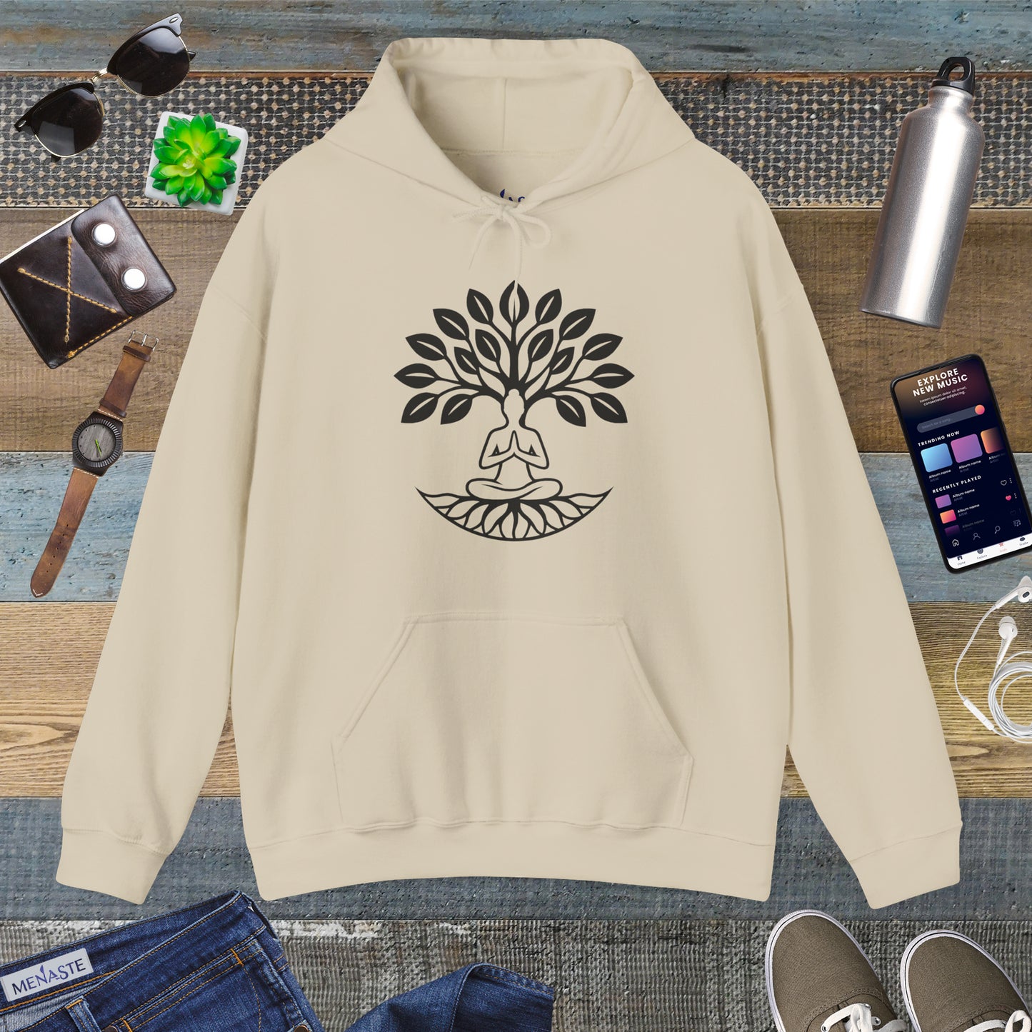 🌳 Menaste “Rooted Serenity” Hoodie