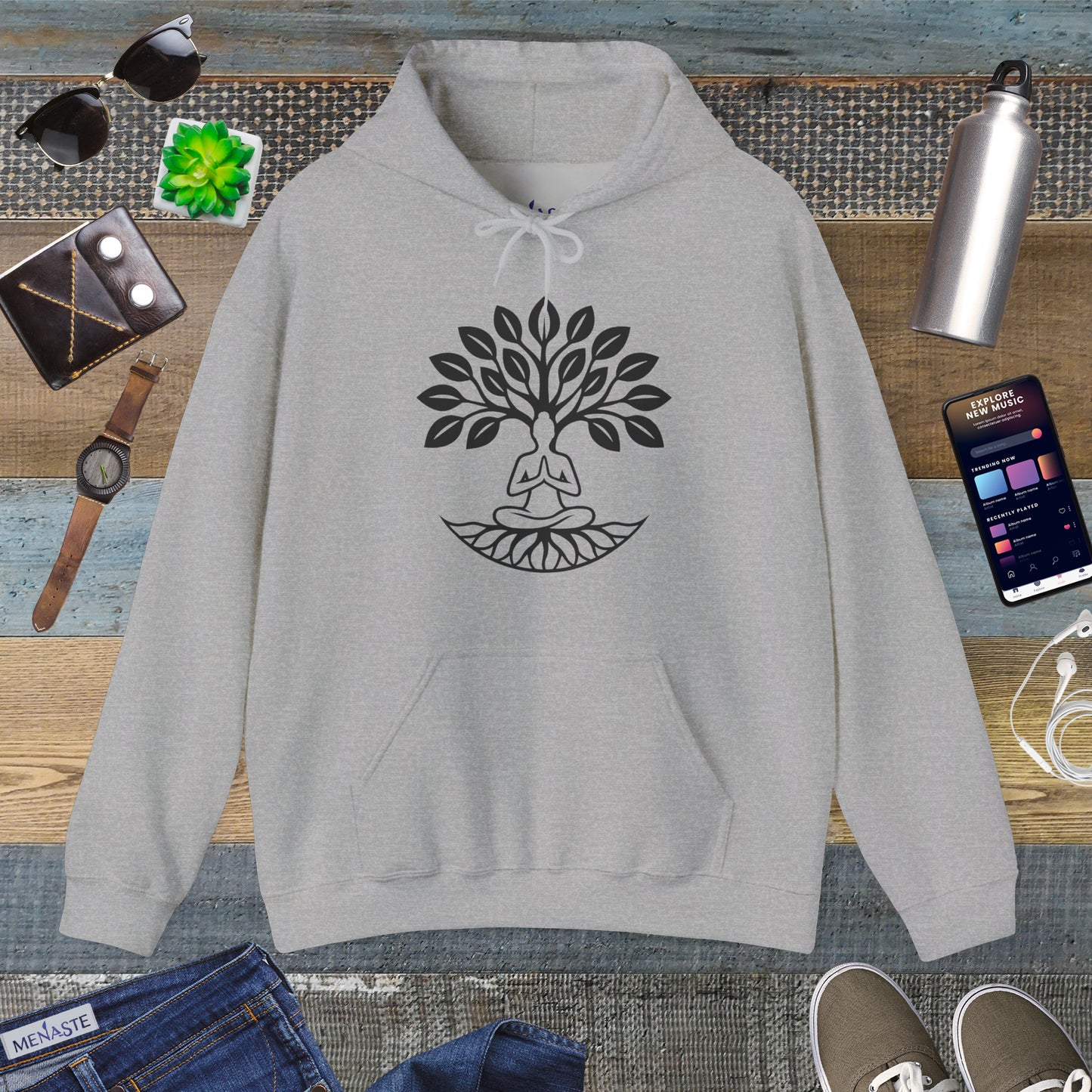 🌳 Menaste “Rooted Serenity” Hoodie