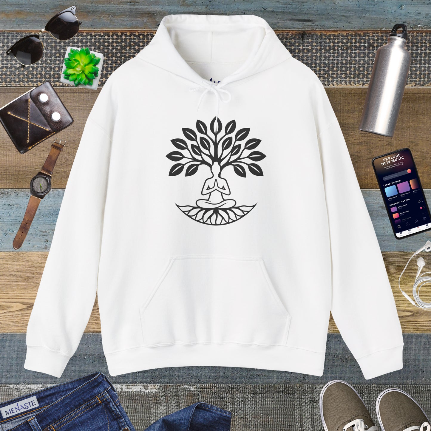🌳 Menaste “Rooted Serenity” Hoodie
