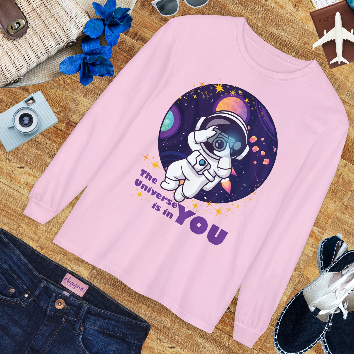 🌌The Universe Is in You - Cosmic Long Sleeve Tee