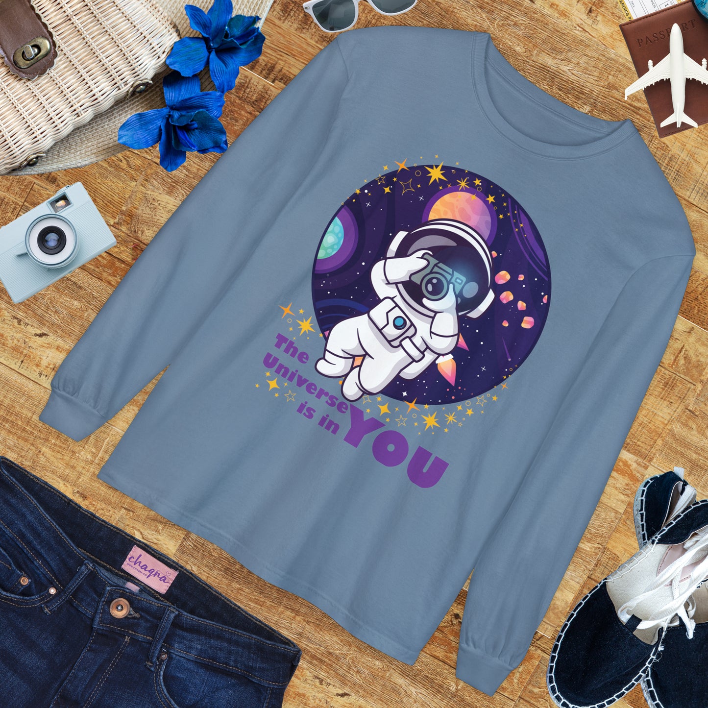 🌌The Universe Is in You - Cosmic Long Sleeve Tee