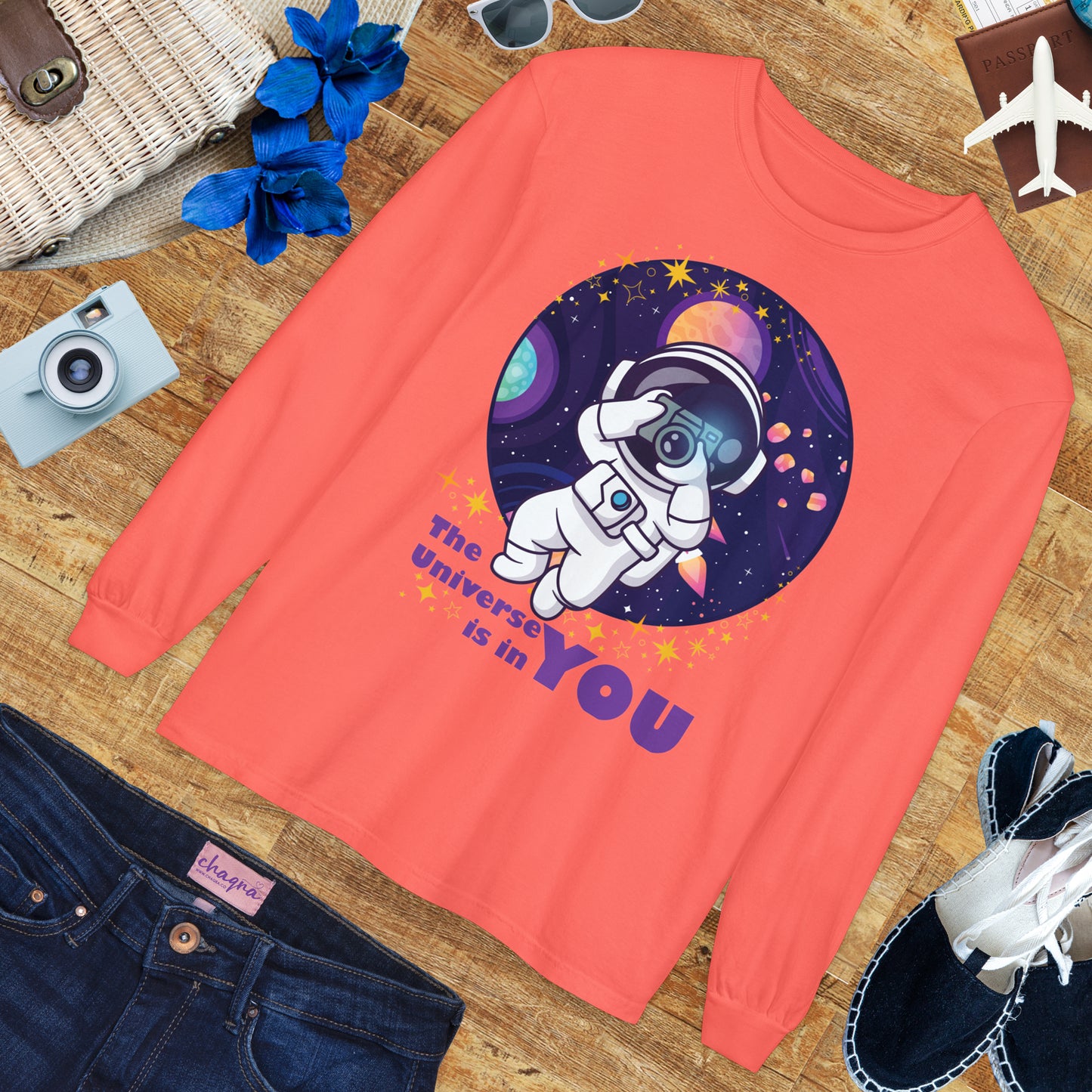 🌌The Universe Is in You - Cosmic Long Sleeve Tee