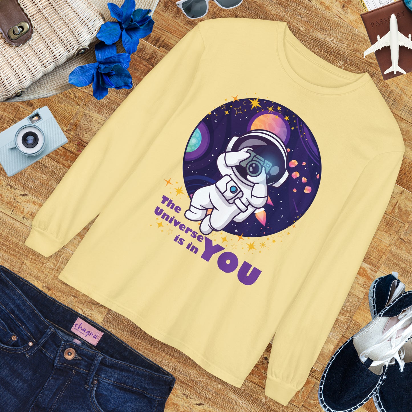 🌌The Universe Is in You - Cosmic Long Sleeve Tee