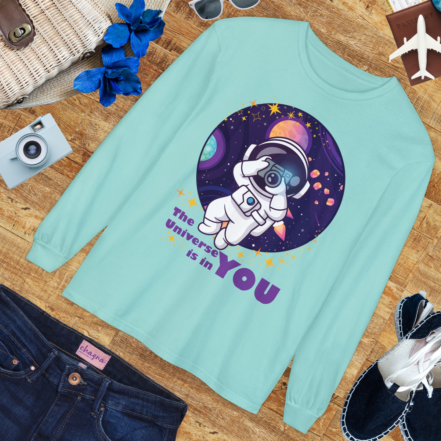 🌌The Universe Is in You - Cosmic Long Sleeve Tee