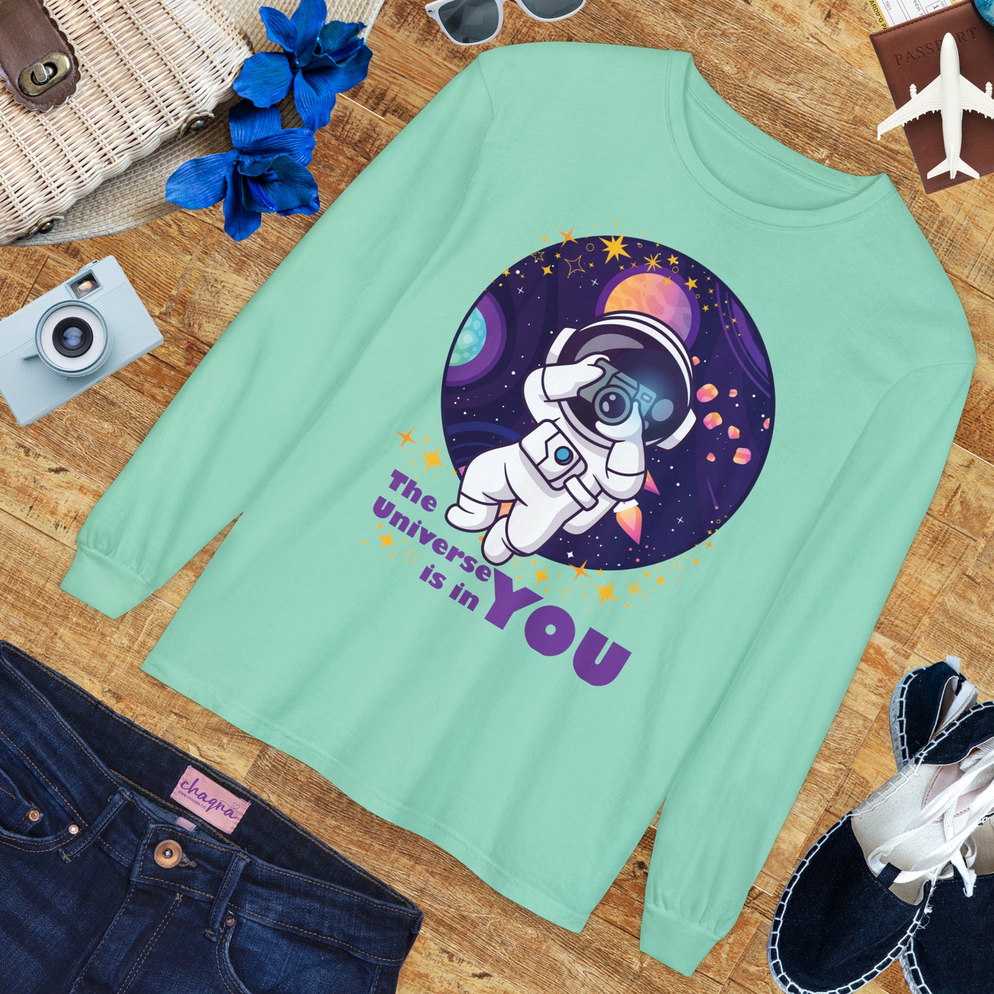 🌌The Universe Is in You - Cosmic Long Sleeve Tee
