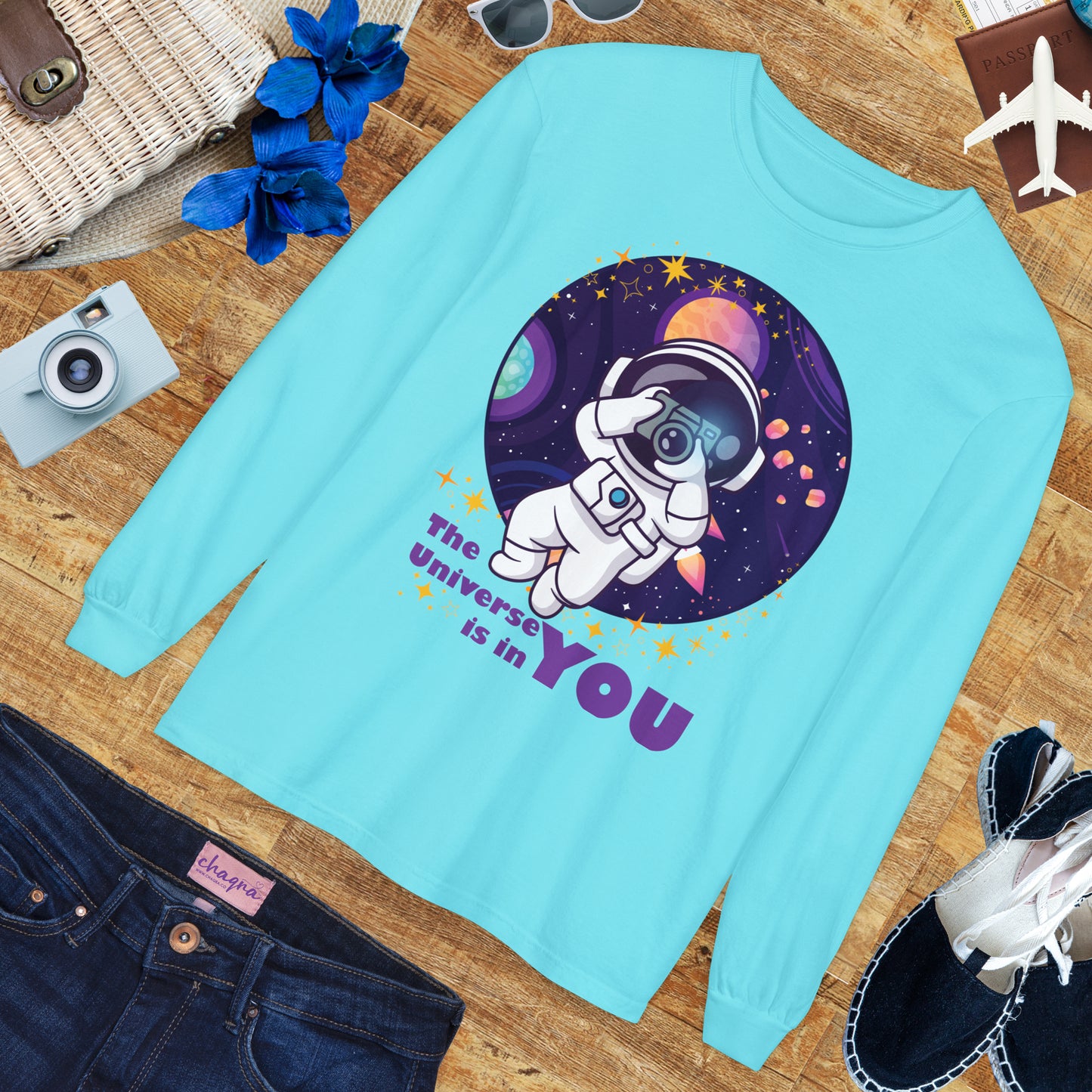 🌌The Universe Is in You - Cosmic Long Sleeve Tee