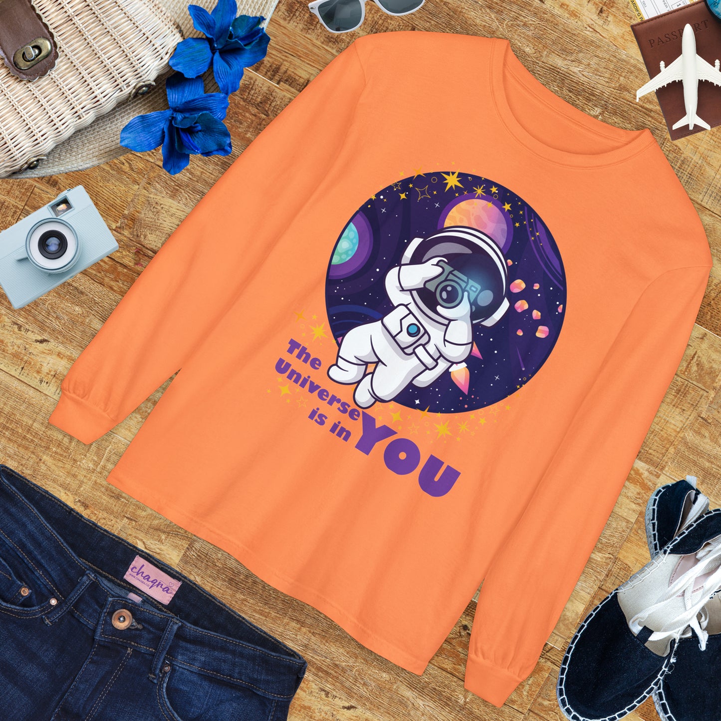🌌The Universe Is in You - Cosmic Long Sleeve Tee