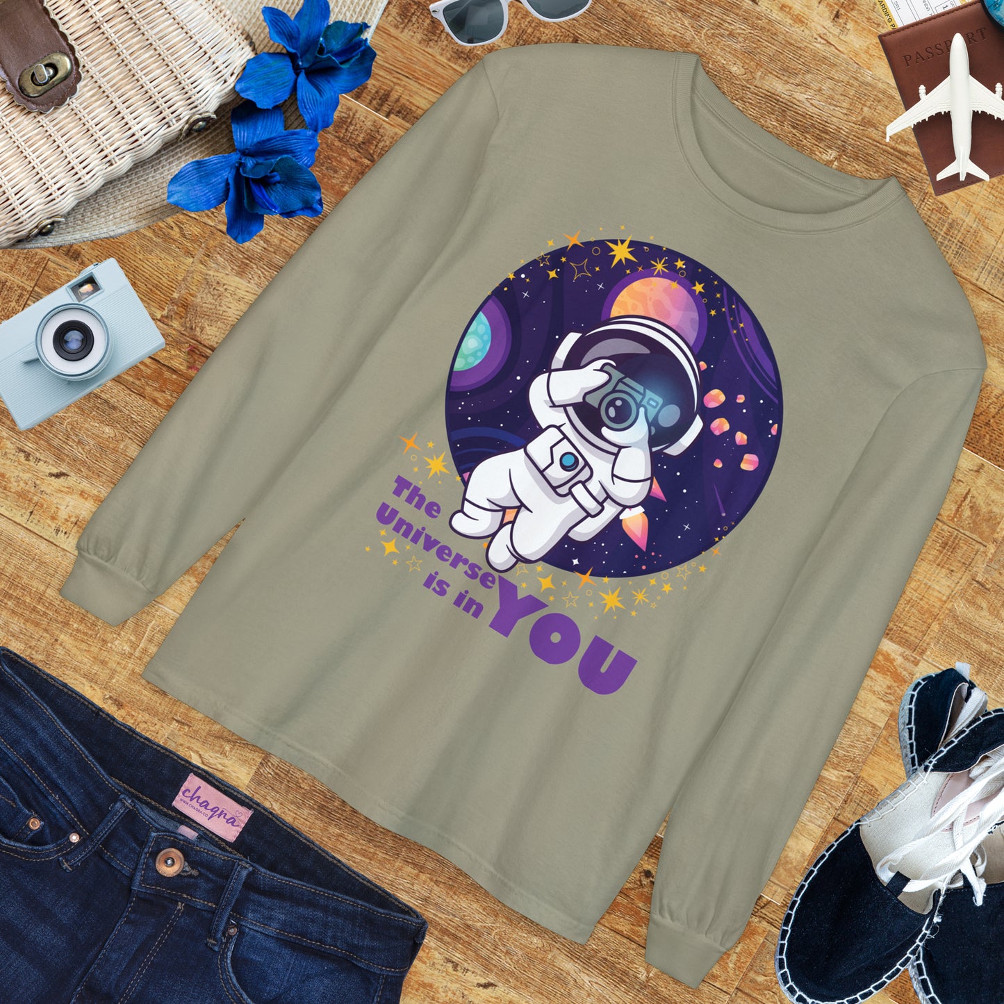 🌌The Universe Is in You - Cosmic Long Sleeve Tee