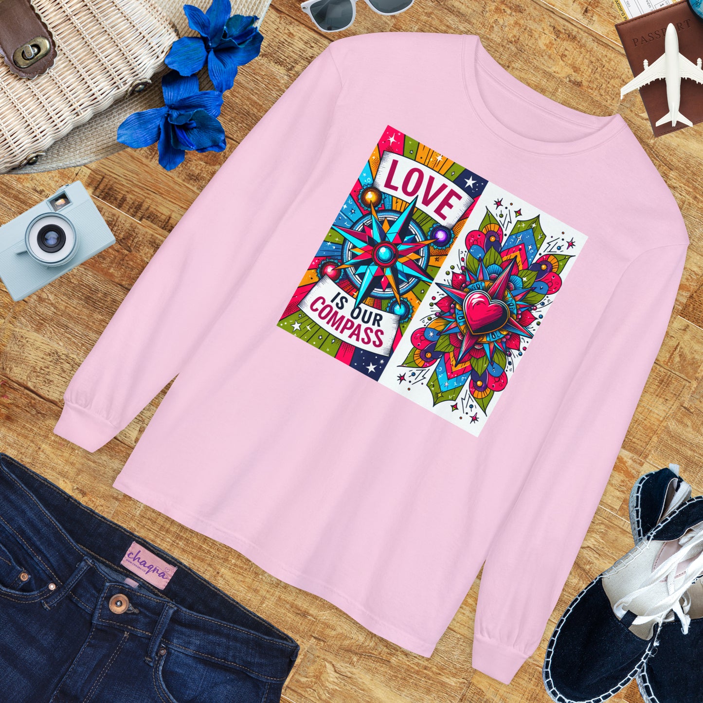 🧭Love Is Our Compass - Soul-Navigating Long Sleeve Tee