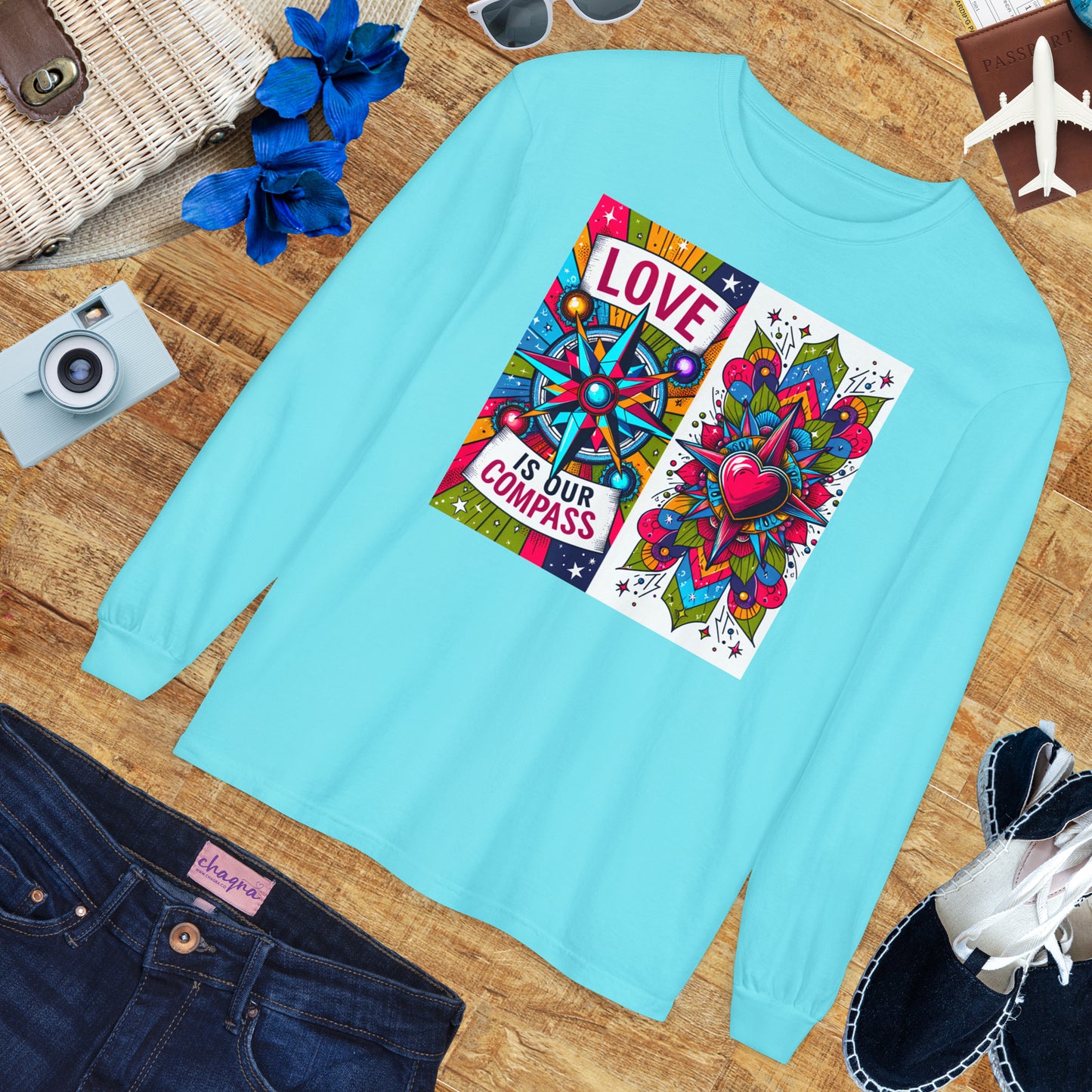 🧭Love Is Our Compass - Soul-Navigating Long Sleeve Tee