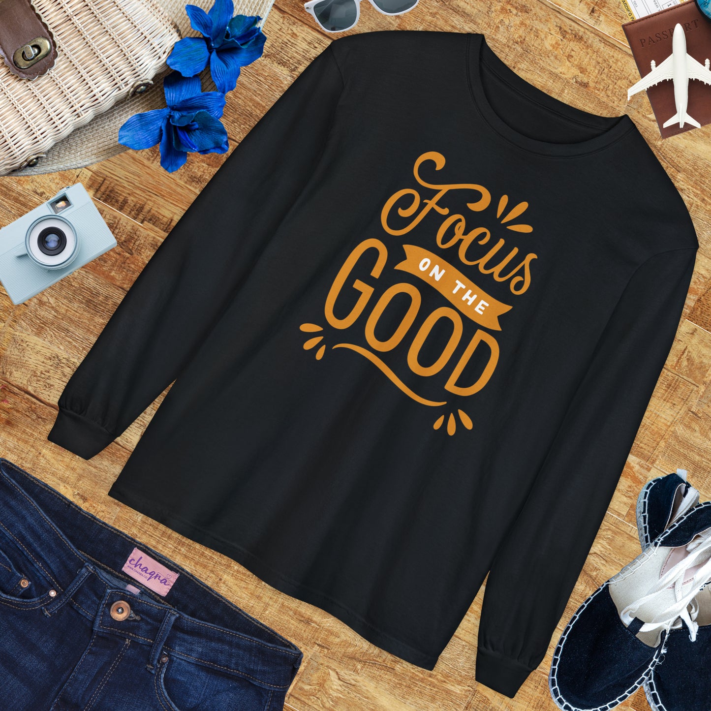 ✨Focus on the Good - Mindful Message Long Sleeve Tee