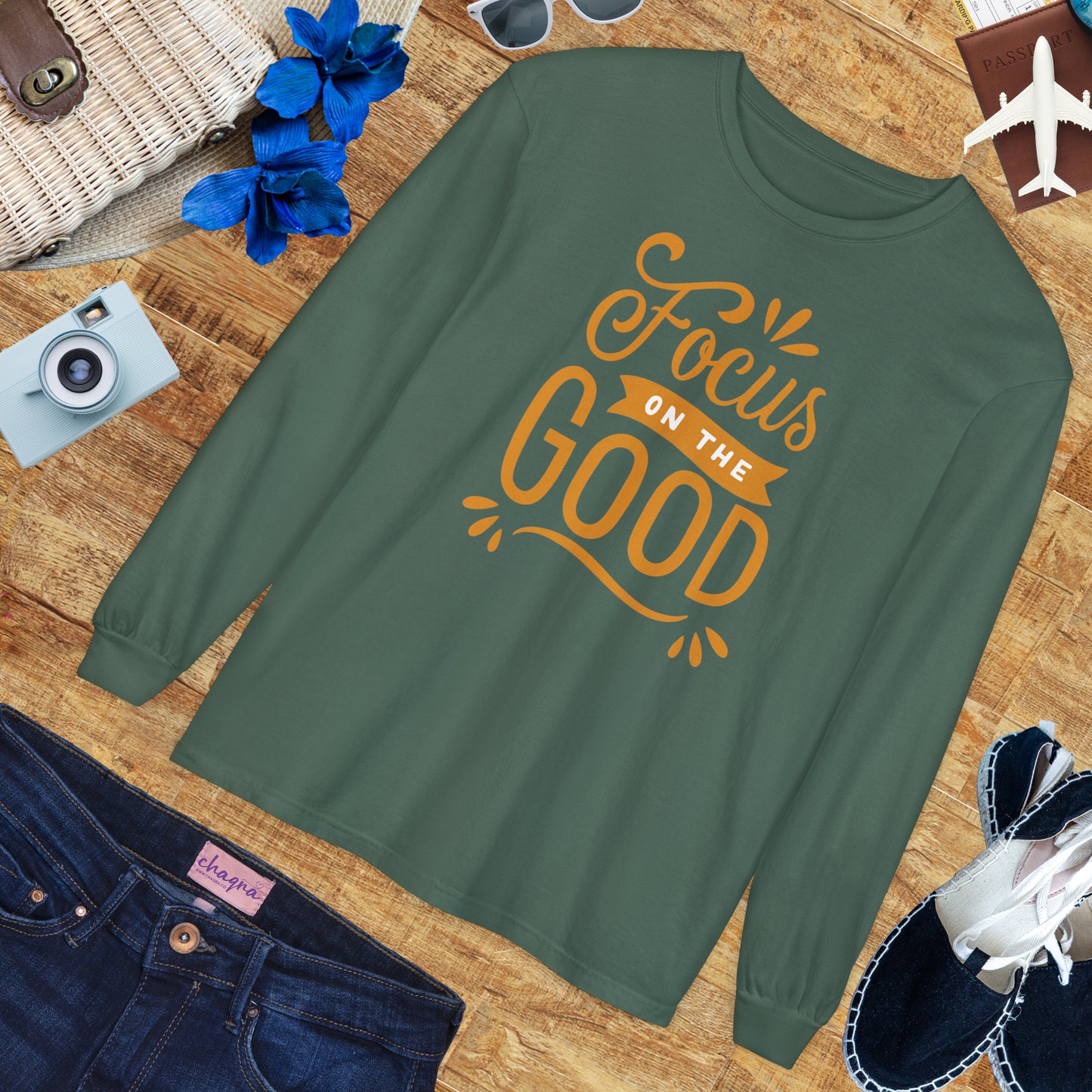 ✨Focus on the Good - Mindful Message Long Sleeve Tee