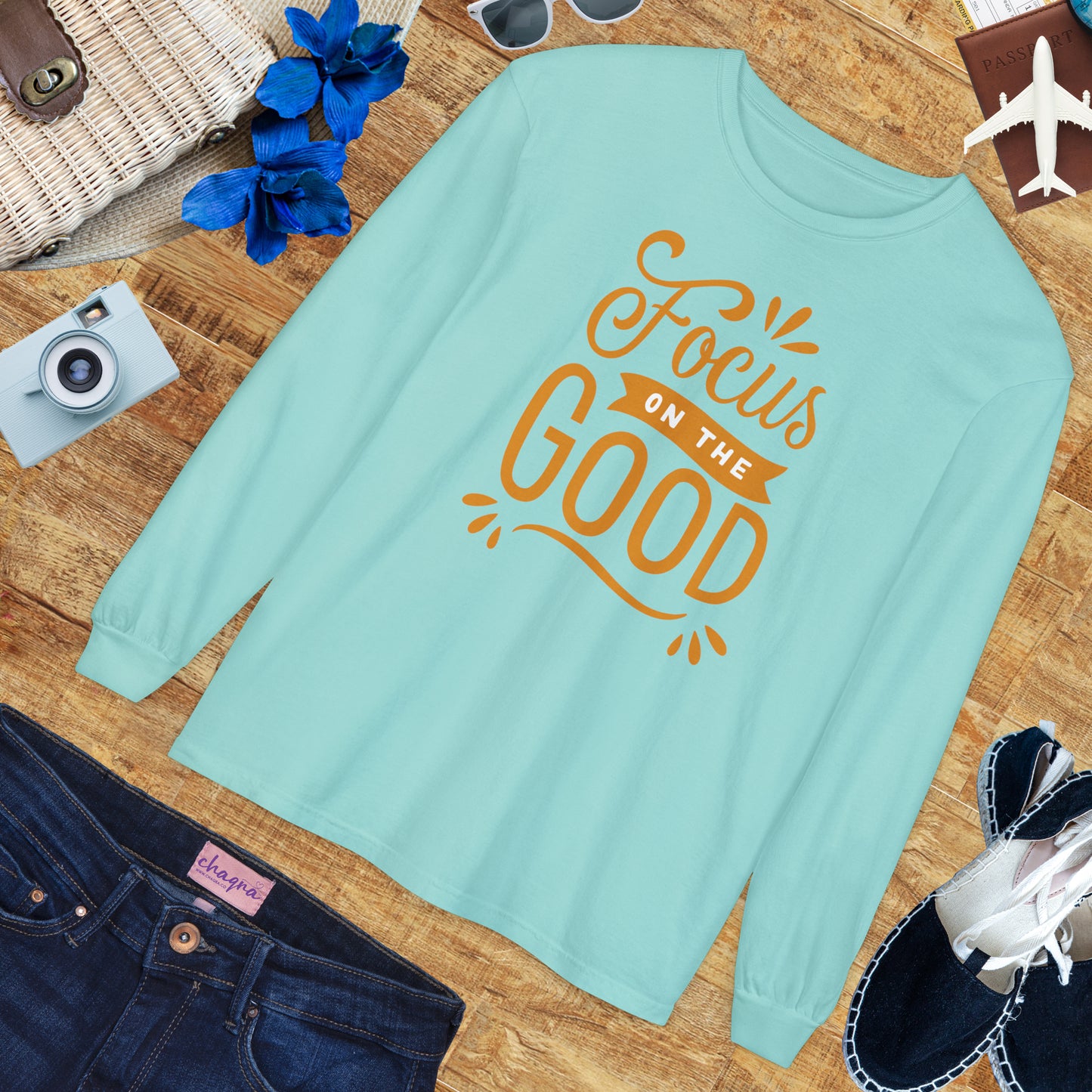 ✨Focus on the Good - Mindful Message Long Sleeve Tee
