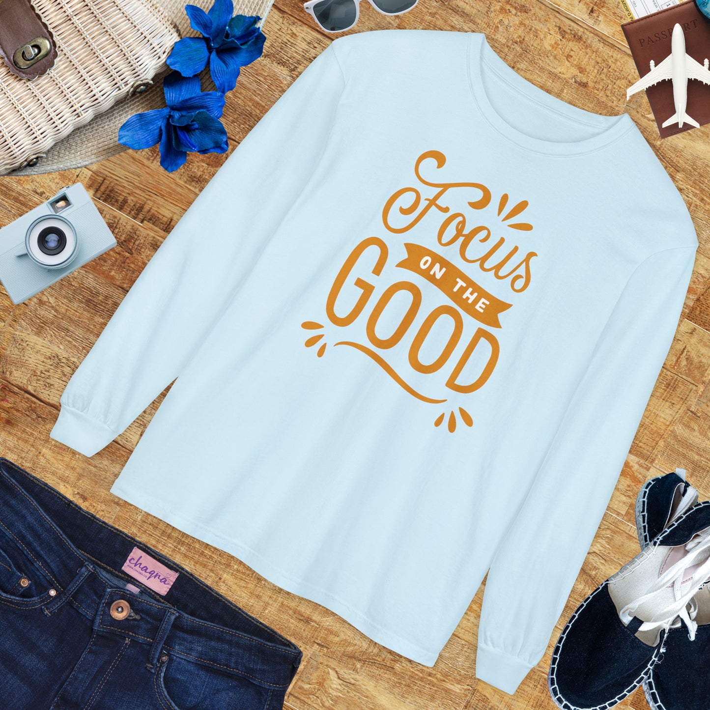 ✨Focus on the Good - Mindful Message Long Sleeve Tee