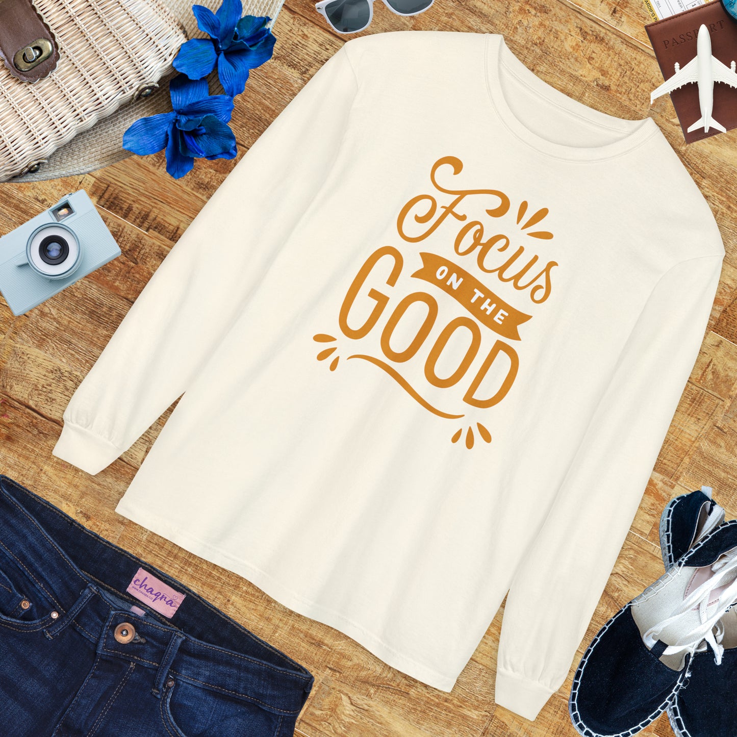 ✨Focus on the Good - Mindful Message Long Sleeve Tee