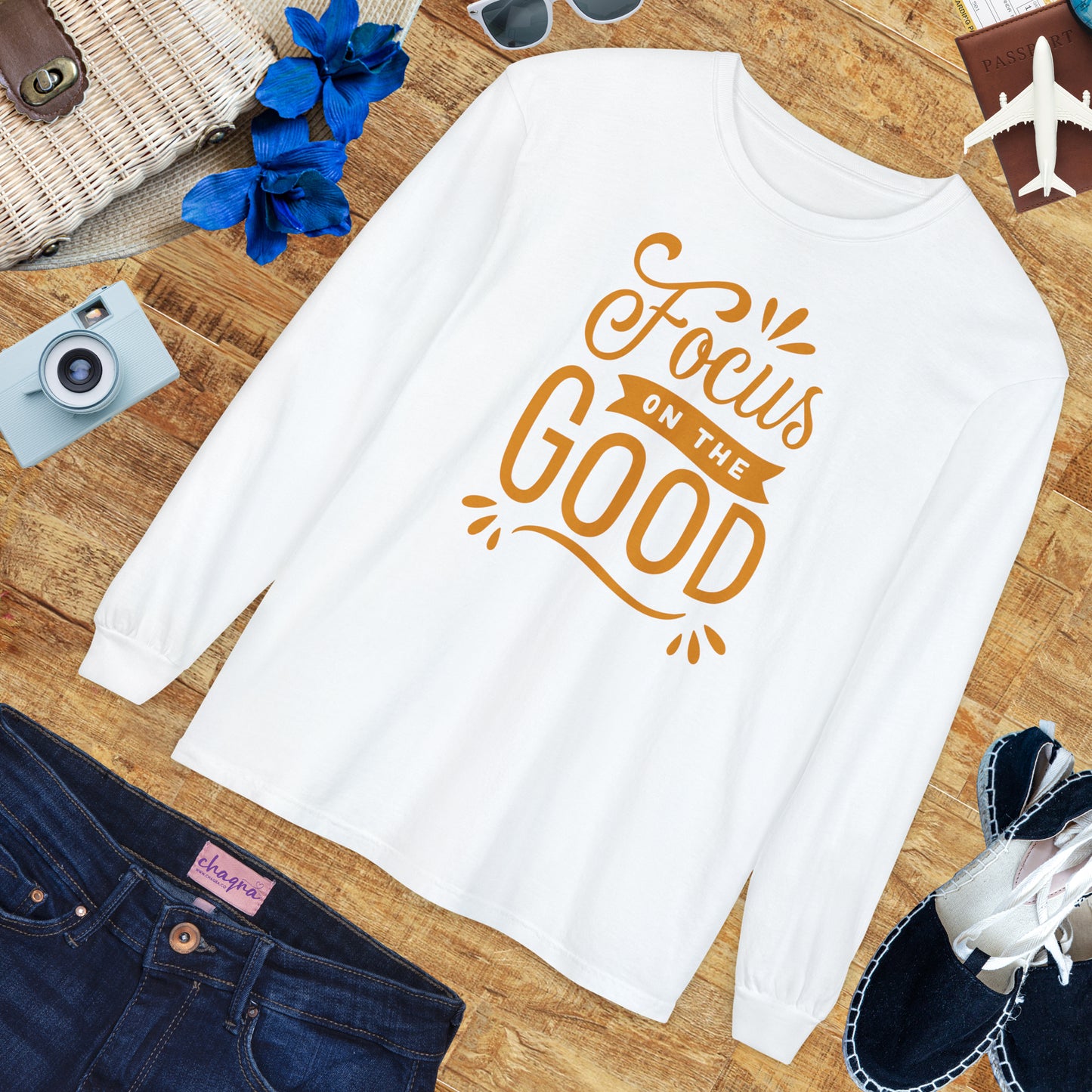 ✨Focus on the Good - Mindful Message Long Sleeve Tee