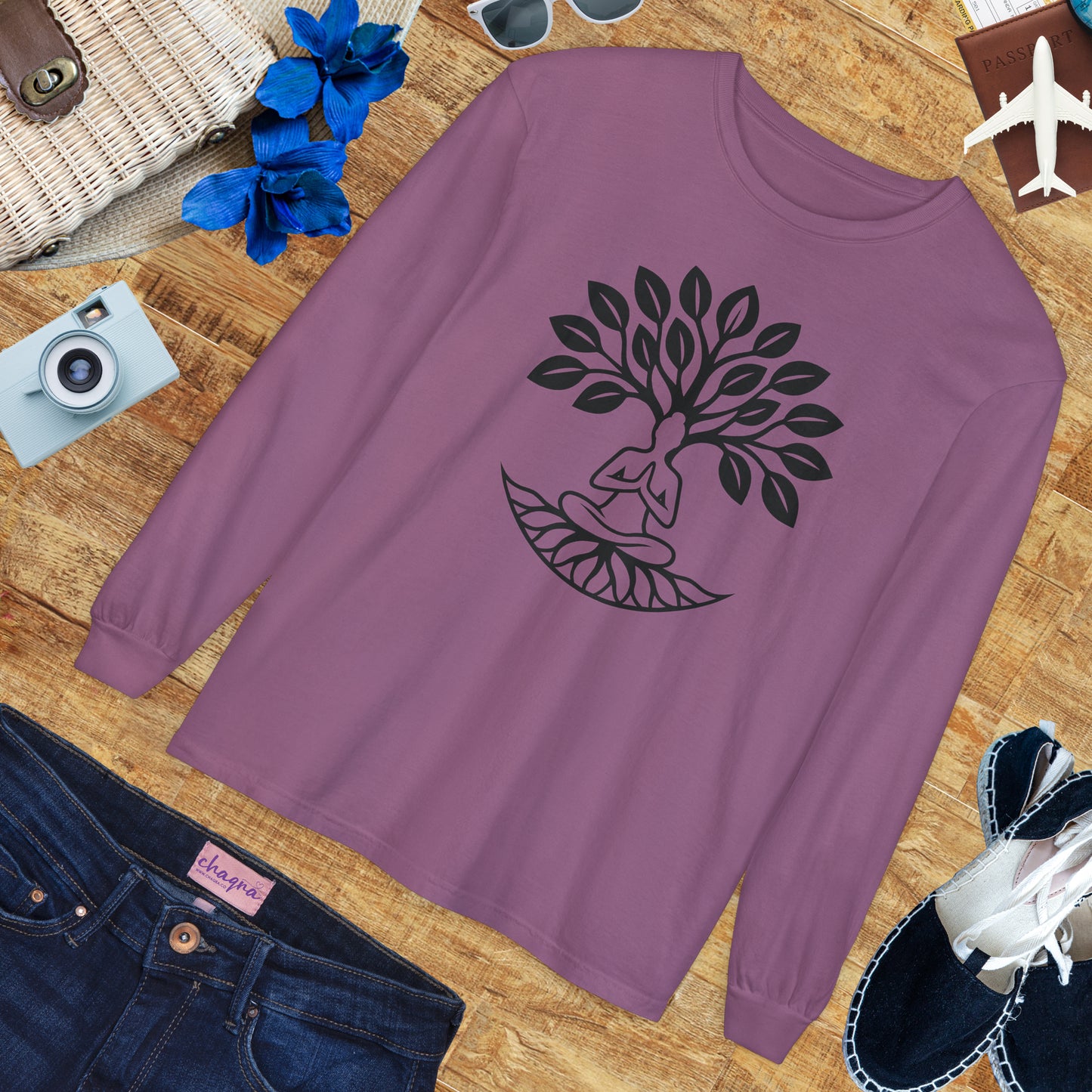 🌳Rooted in Stillness - Tree of Self - Long Sleeve Tee