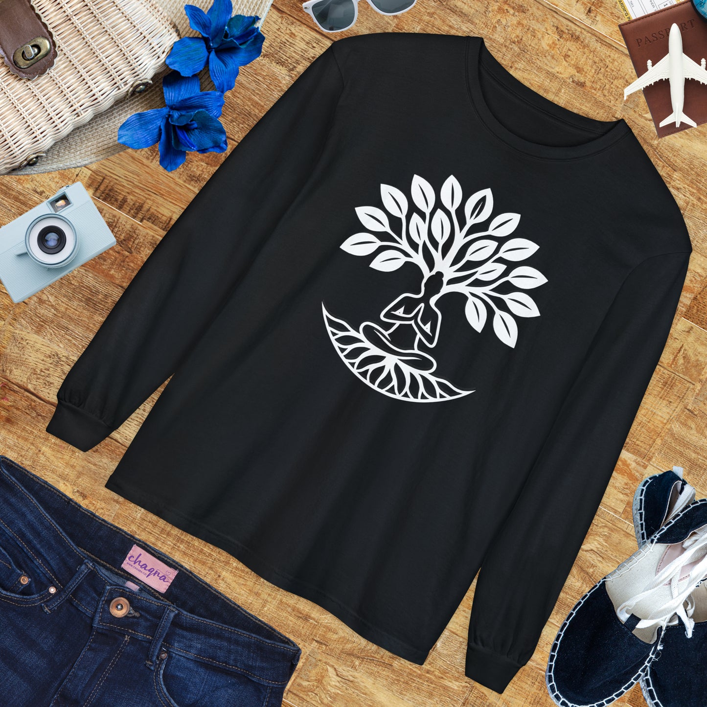 🌳Rooted in Stillness - Tree of Self - Long Sleeve Tee