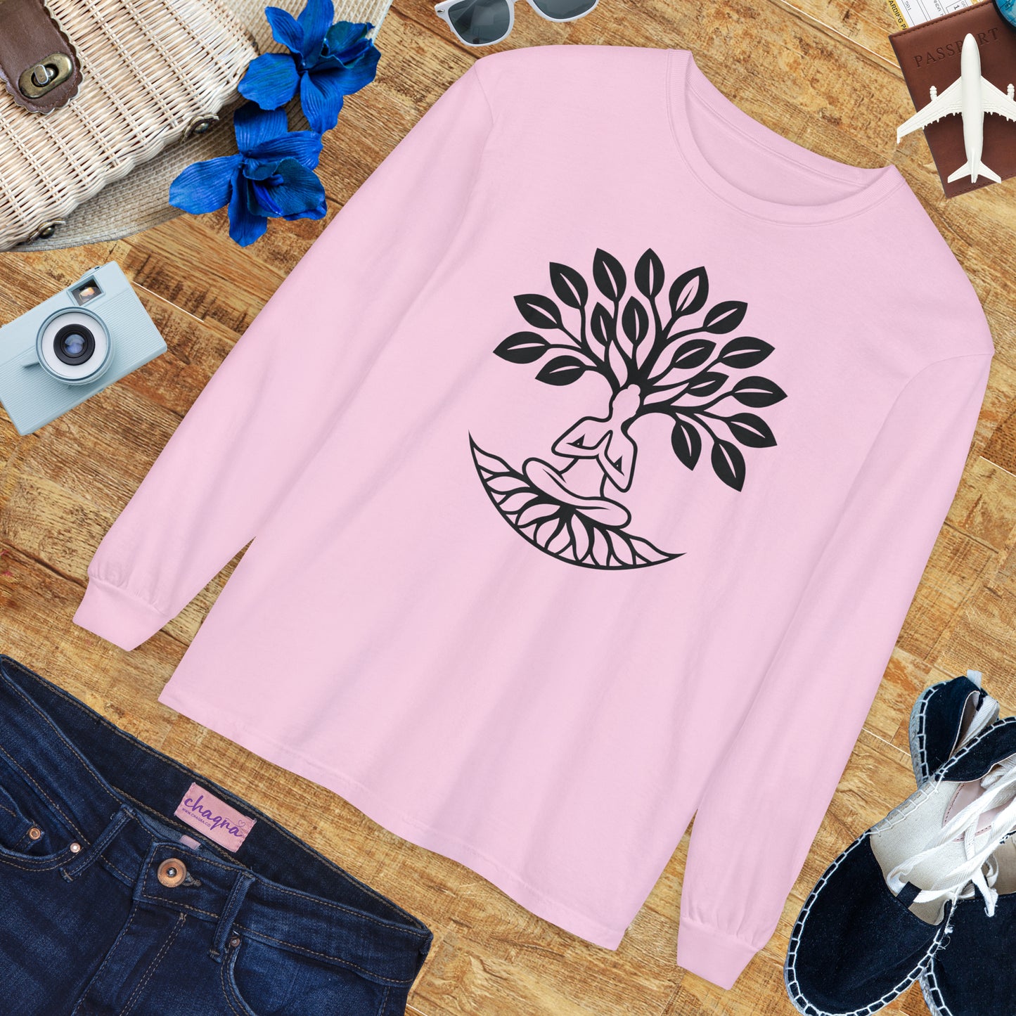 🌳Rooted in Stillness - Tree of Self - Long Sleeve Tee