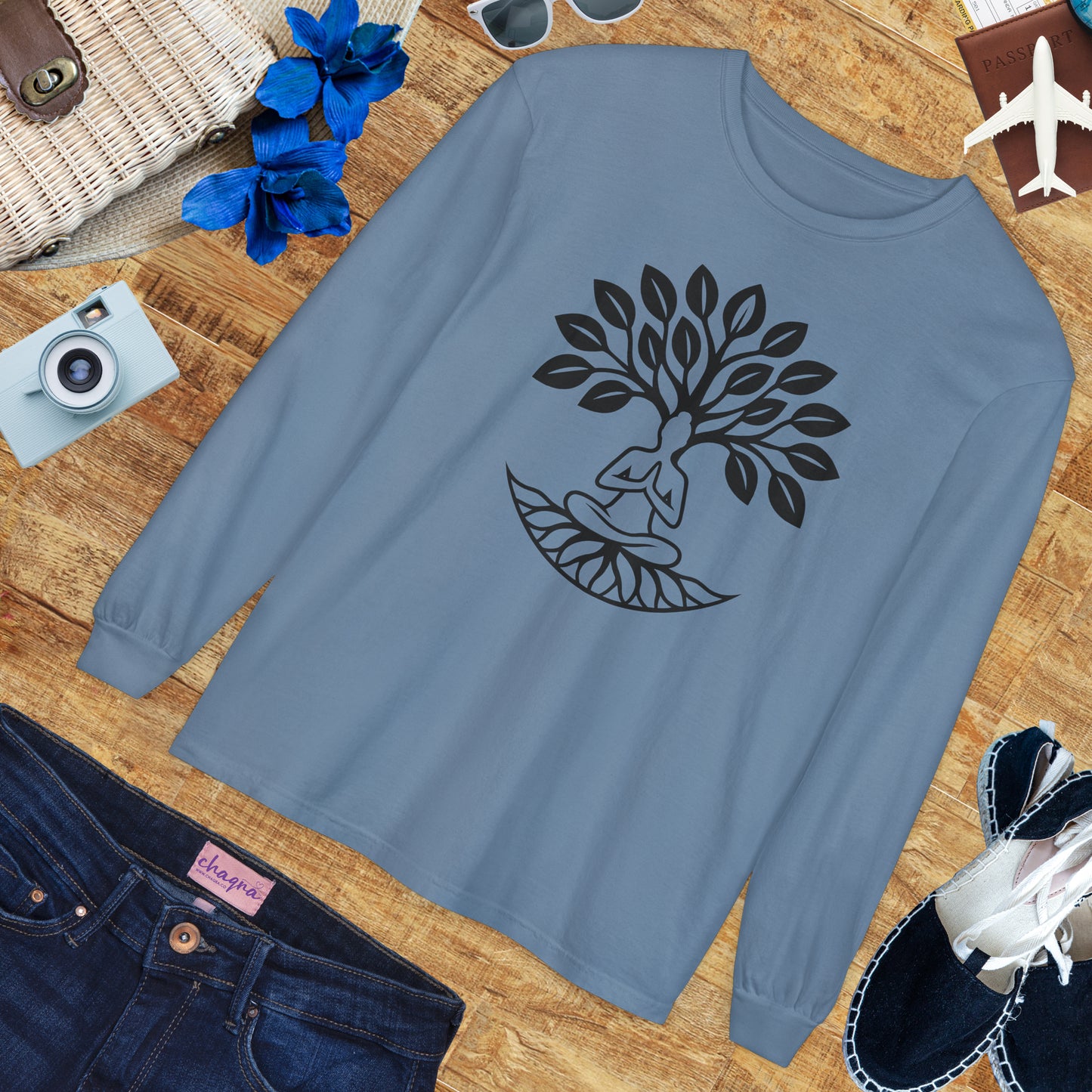 🌳Rooted in Stillness - Tree of Self - Long Sleeve Tee