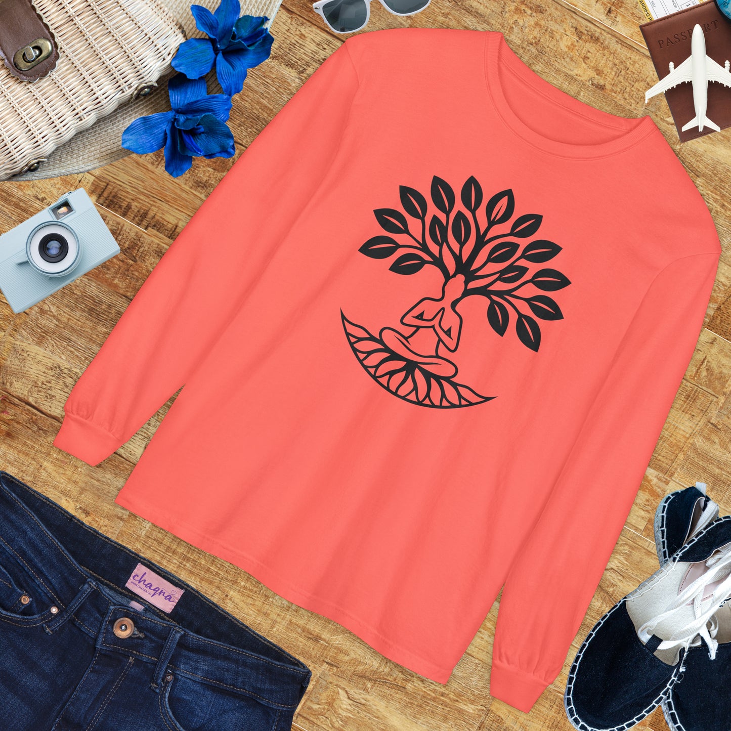 🌳Rooted in Stillness - Tree of Self - Long Sleeve Tee