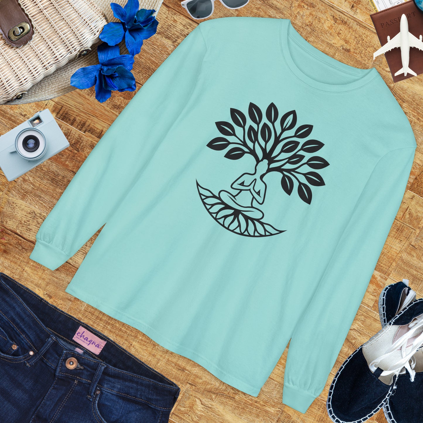 🌳Rooted in Stillness - Tree of Self - Long Sleeve Tee