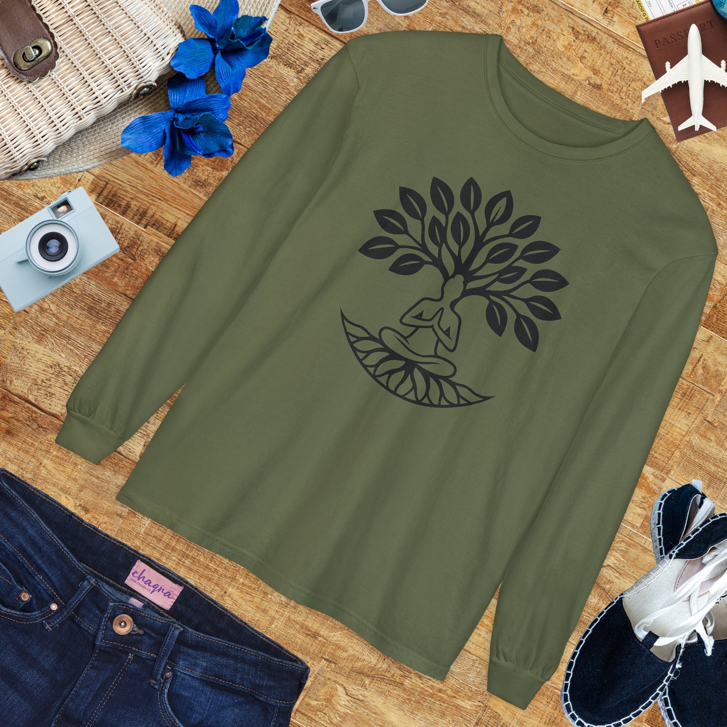 🌳Rooted in Stillness - Tree of Self - Long Sleeve Tee
