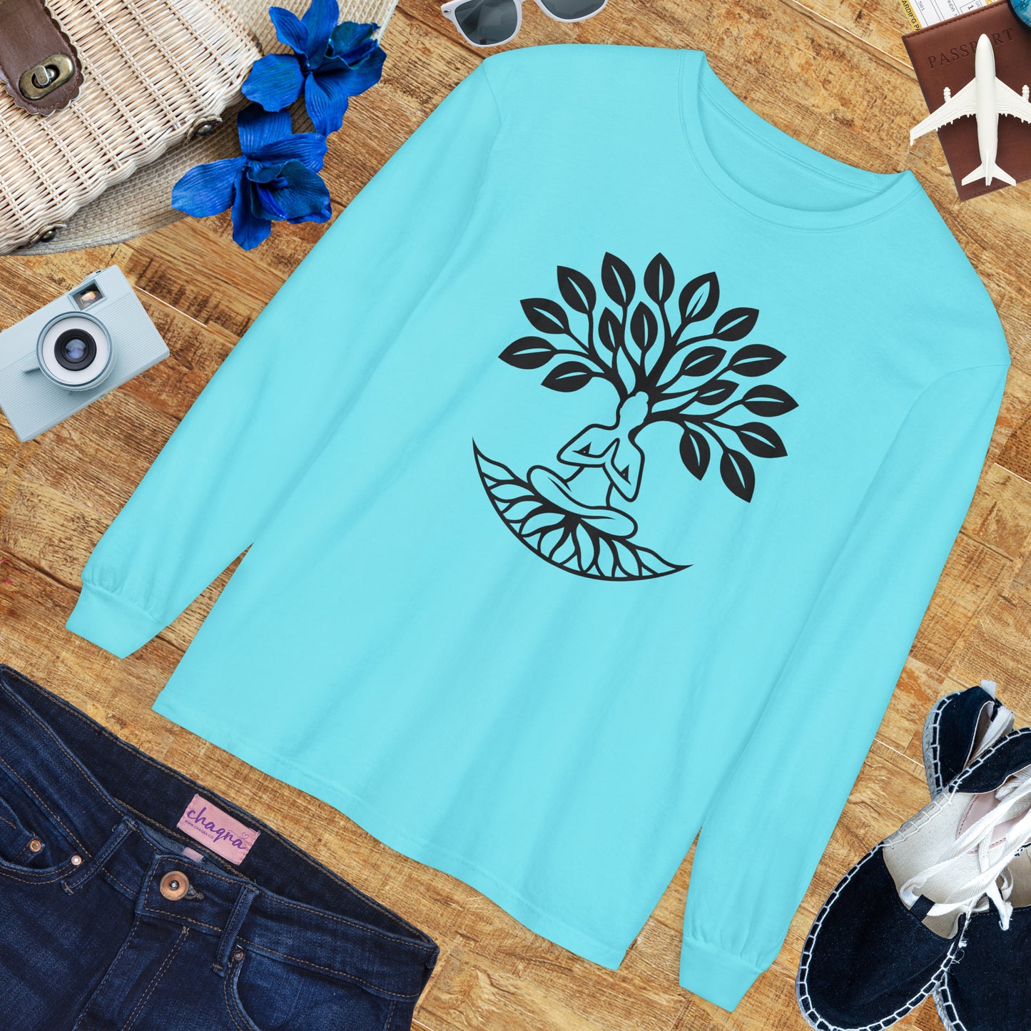 🌳Rooted in Stillness - Tree of Self - Long Sleeve Tee