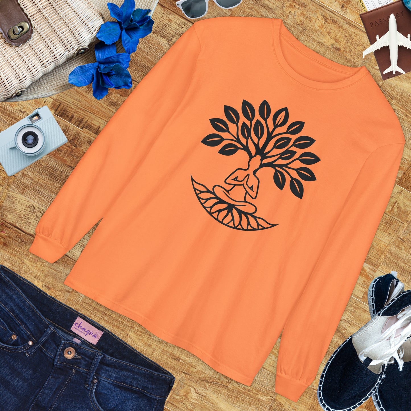 🌳Rooted in Stillness - Tree of Self - Long Sleeve Tee