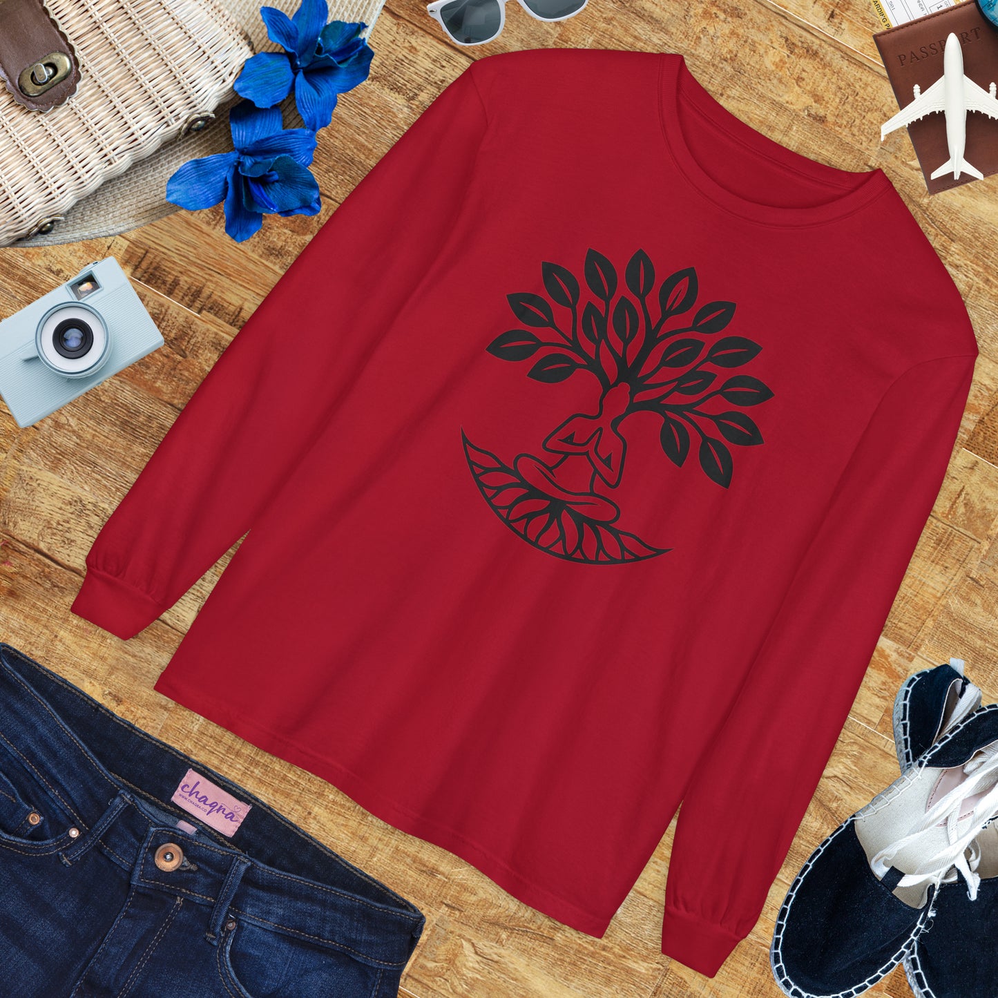 🌳Rooted in Stillness - Tree of Self - Long Sleeve Tee