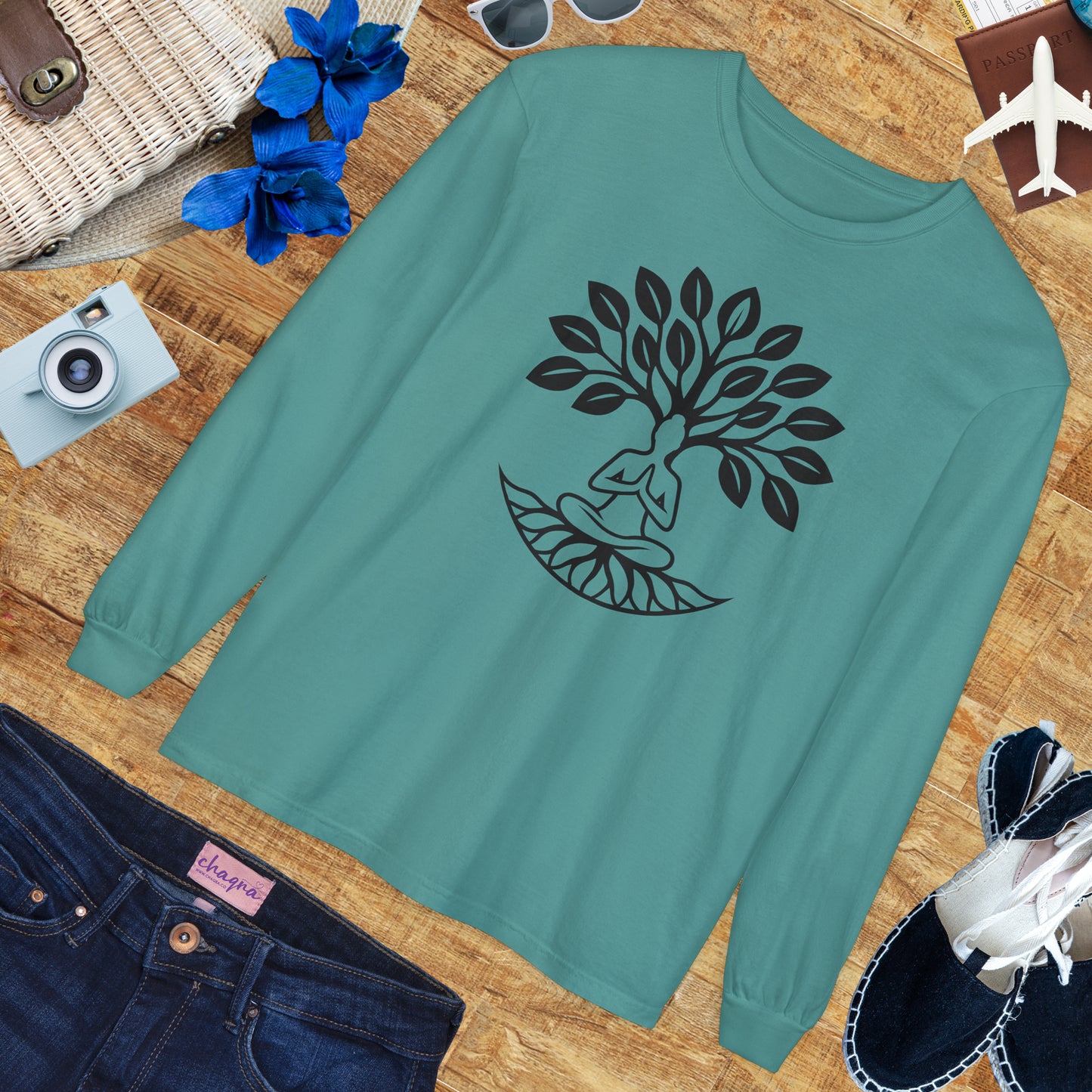 🌳Rooted in Stillness - Tree of Self - Long Sleeve Tee